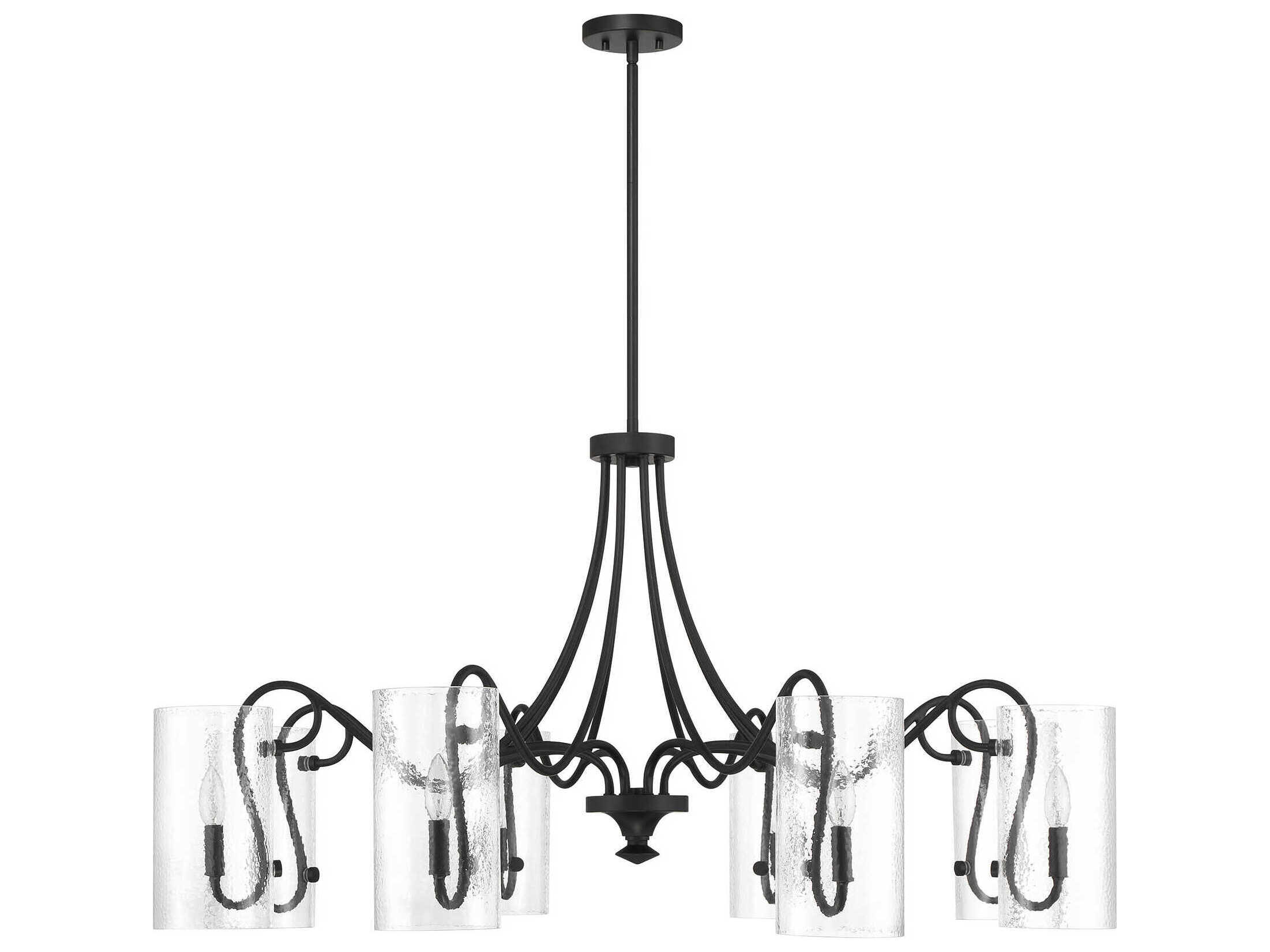 Savoy House Calgary 8-Light Matte Black Chandelier