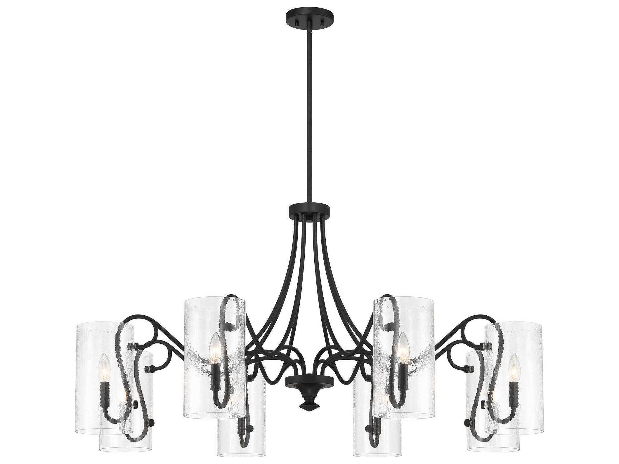 Savoy House Calgary 8-Light Matte Black Chandelier