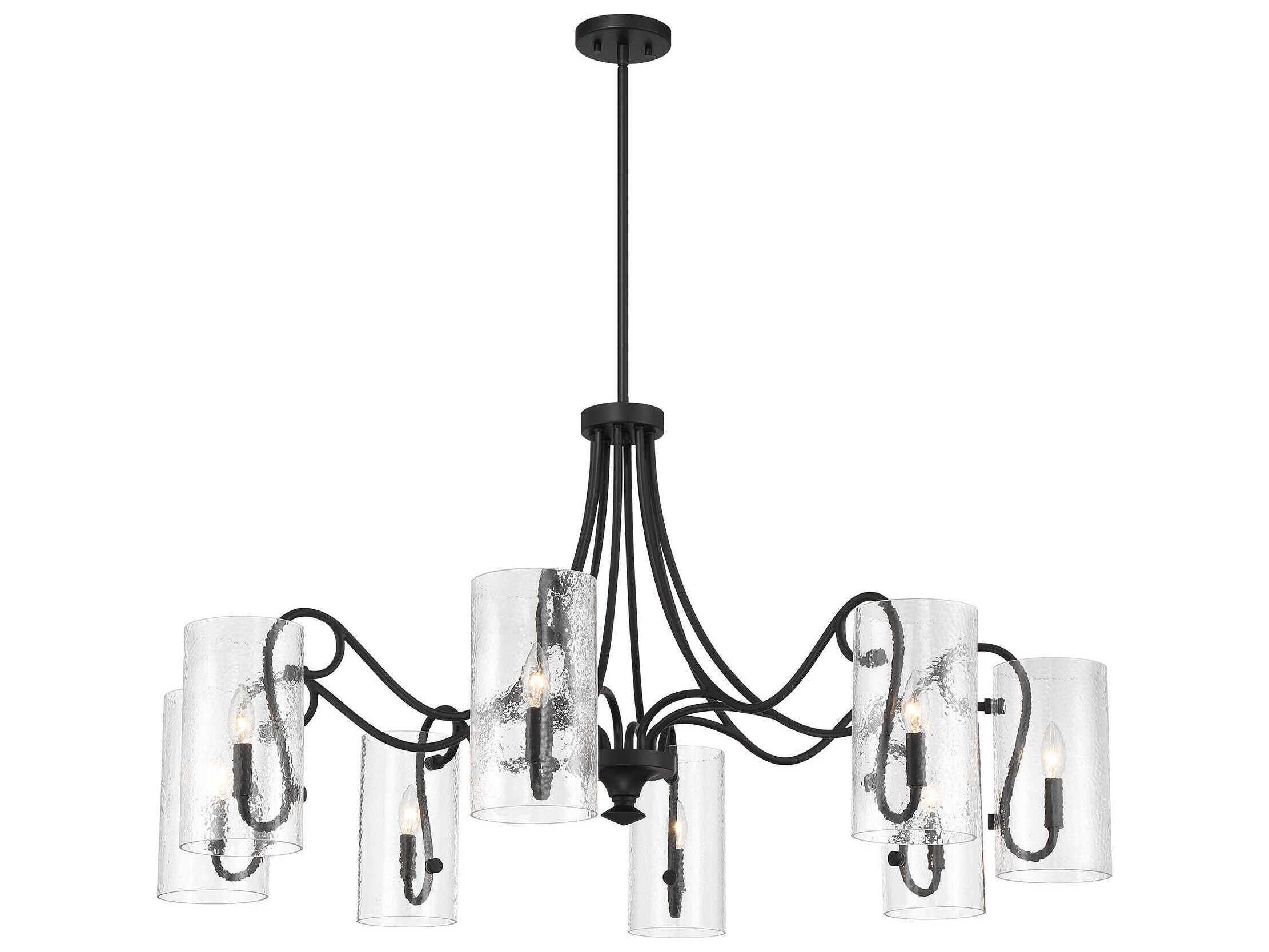 Savoy House Calgary 8-Light Matte Black Chandelier