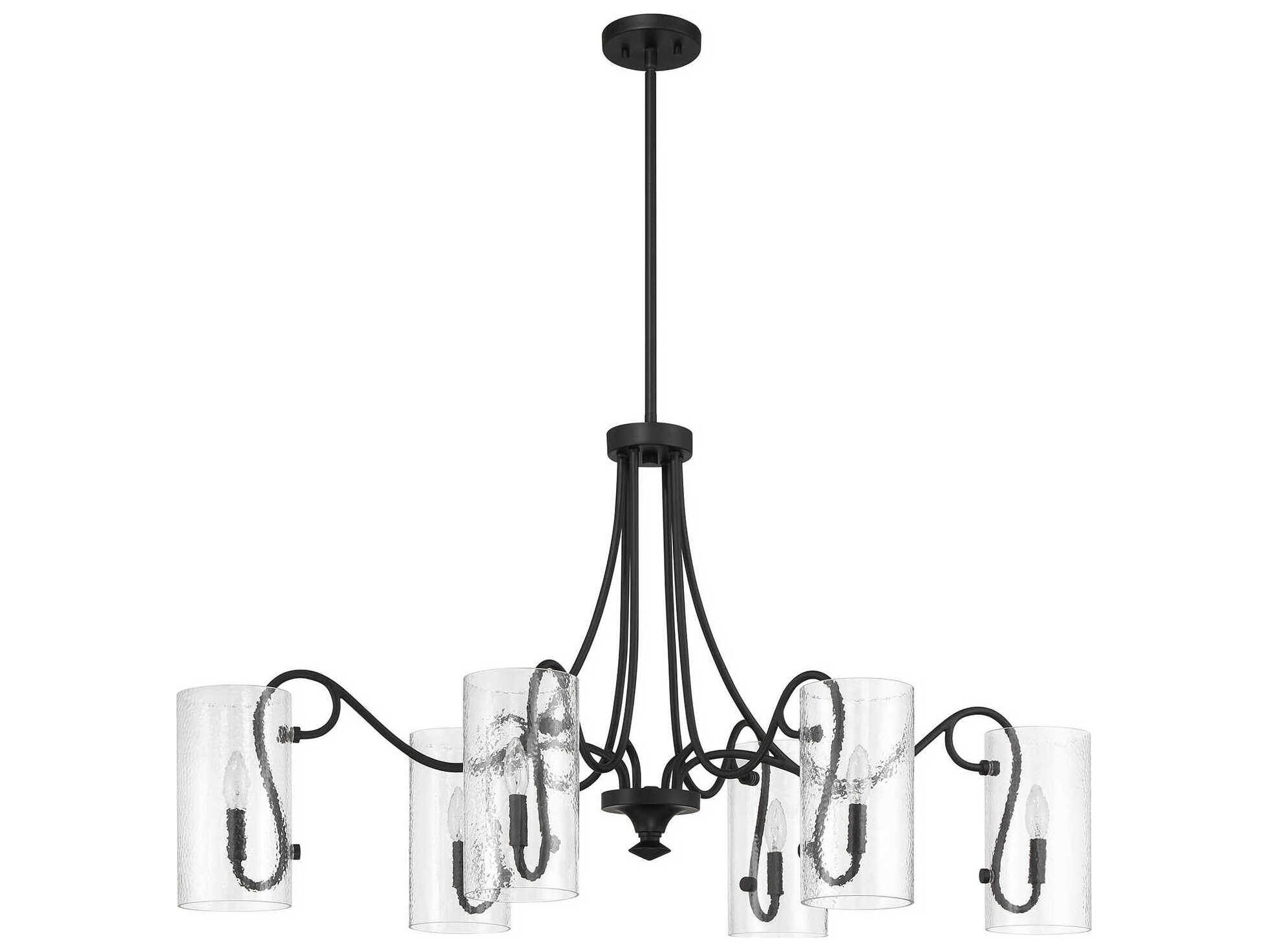 Savoy House Calgary 6-Light Matte Black Chandelier