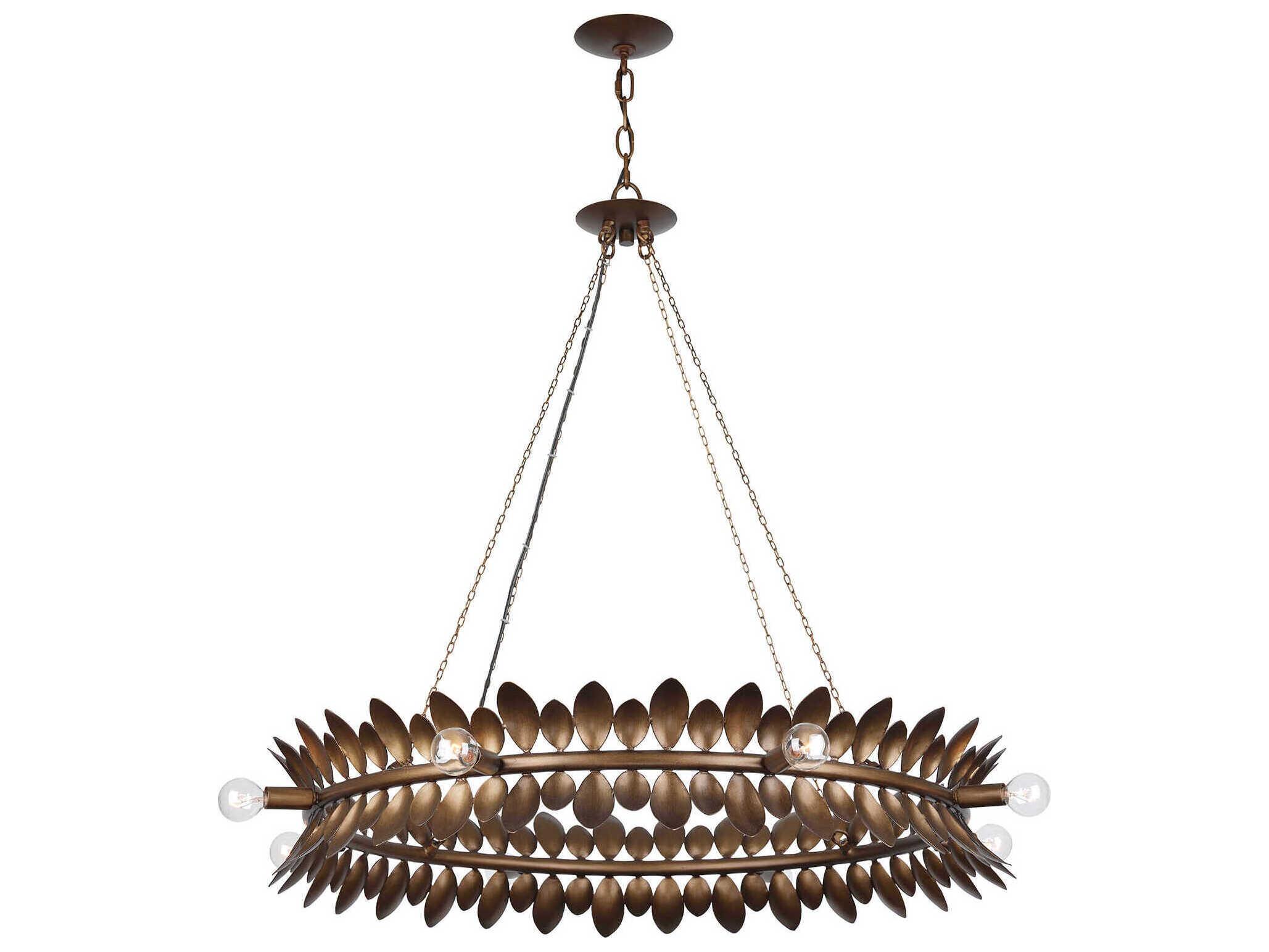 Savoy House Heiress 8-Light Patinated Bronze Round Chandelier