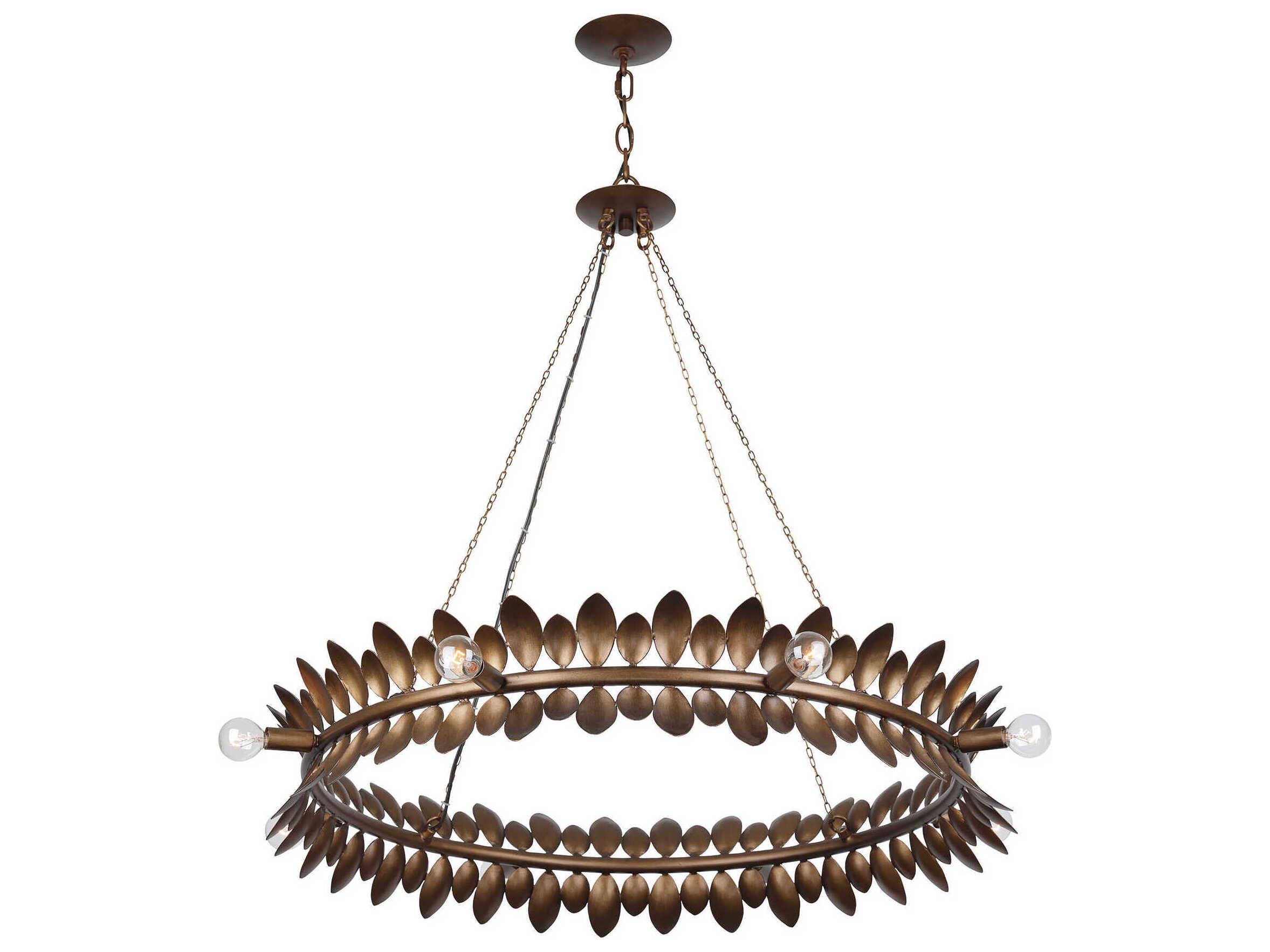 Savoy House Heiress 8-Light Patinated Bronze Round Chandelier