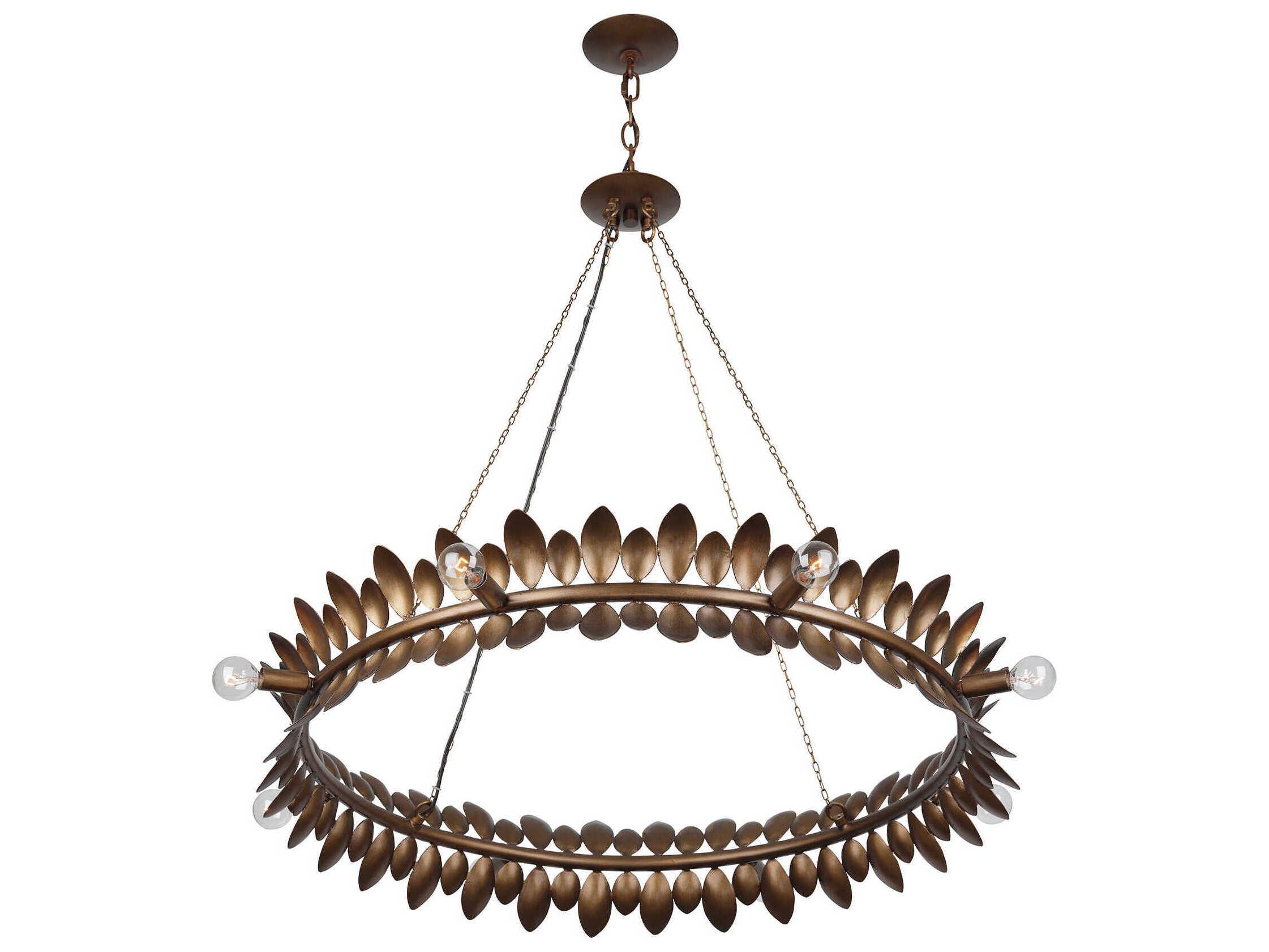 Savoy House Heiress 8-Light Patinated Bronze Round Chandelier