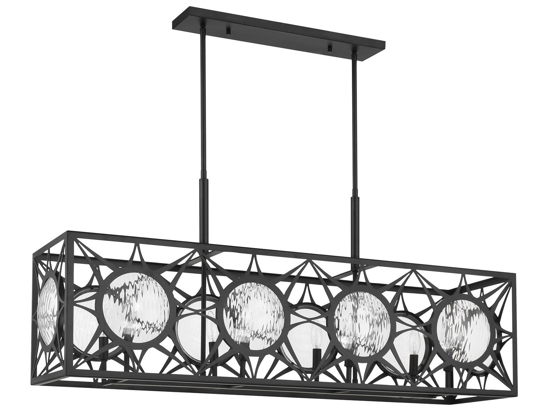 Savoy House Balfour 8-Light Matte Black Geometric Island Pendant