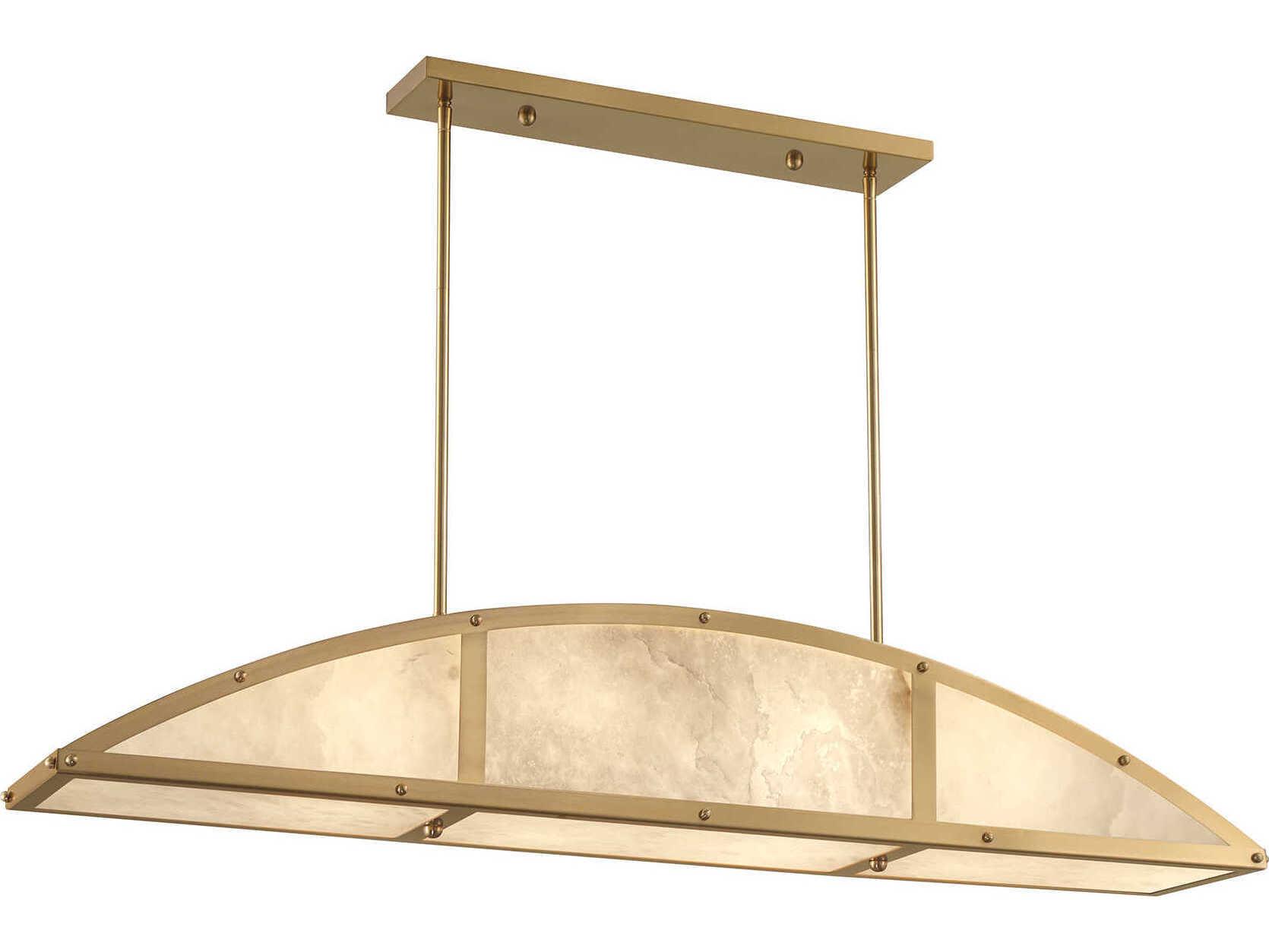 Savoy House Legacy 4-Light Warm Brass Island Pendant