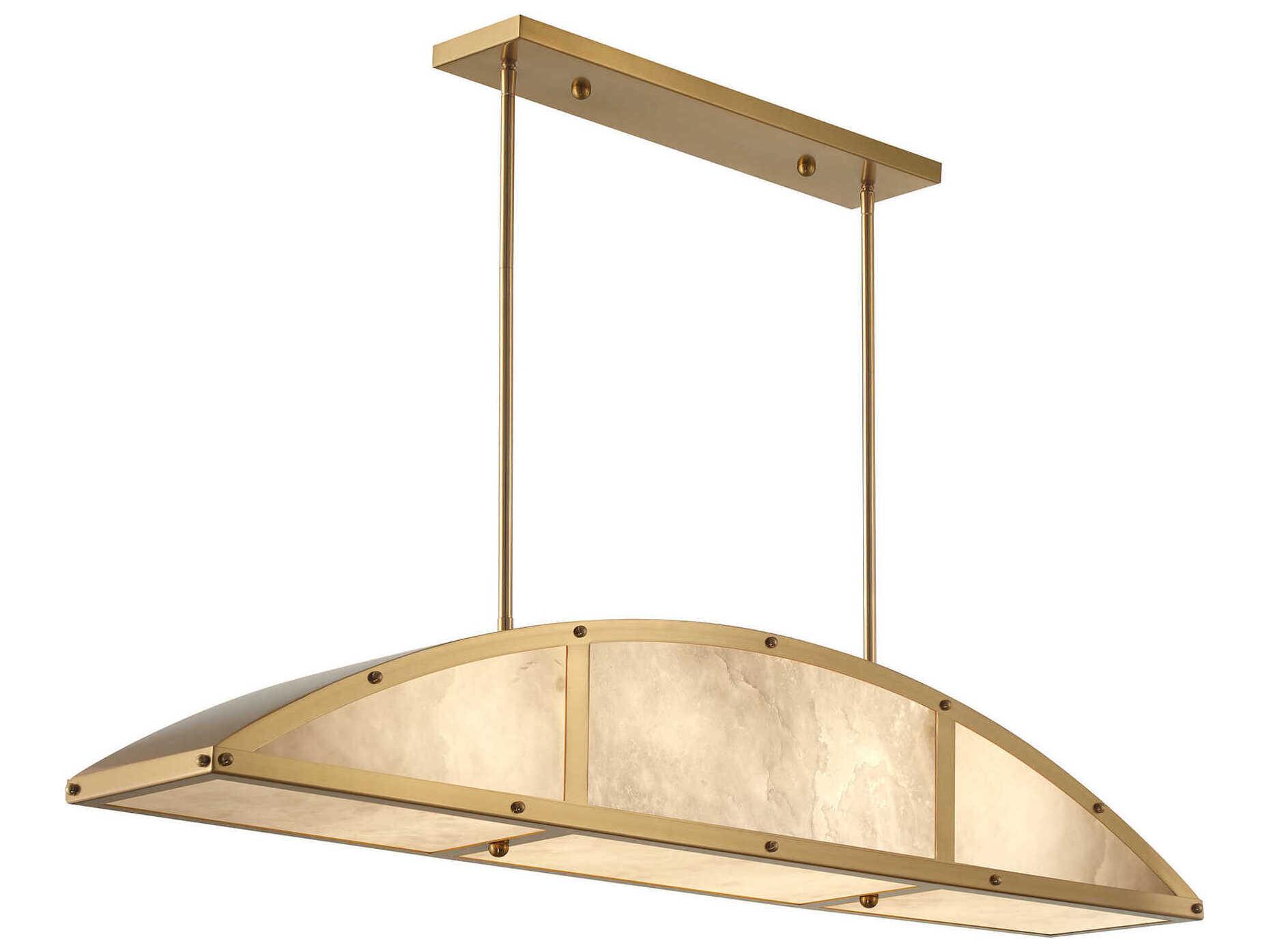 Savoy House Legacy 4-Light Warm Brass Island Pendant