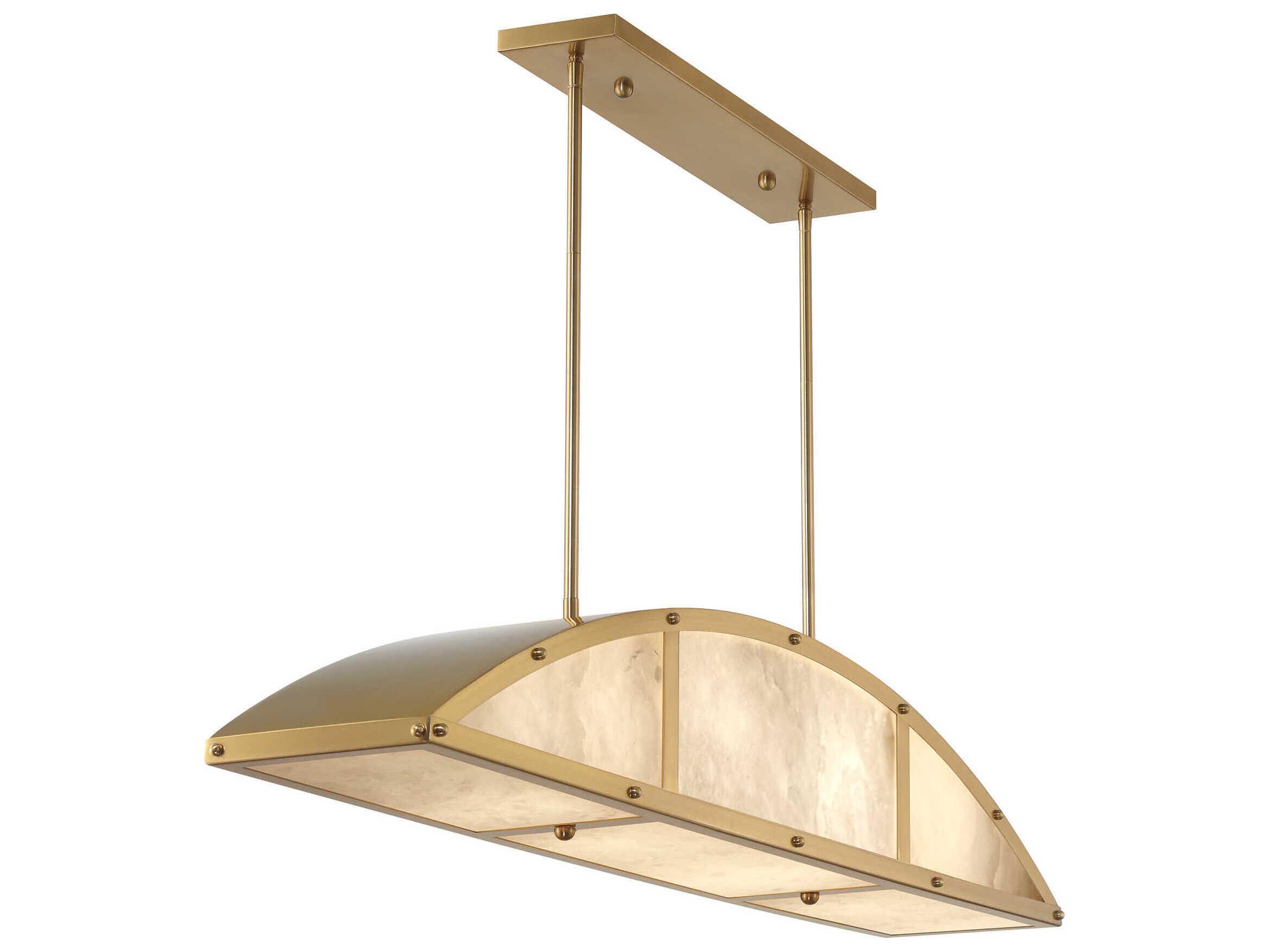 Savoy House Legacy 4-Light Warm Brass Island Pendant