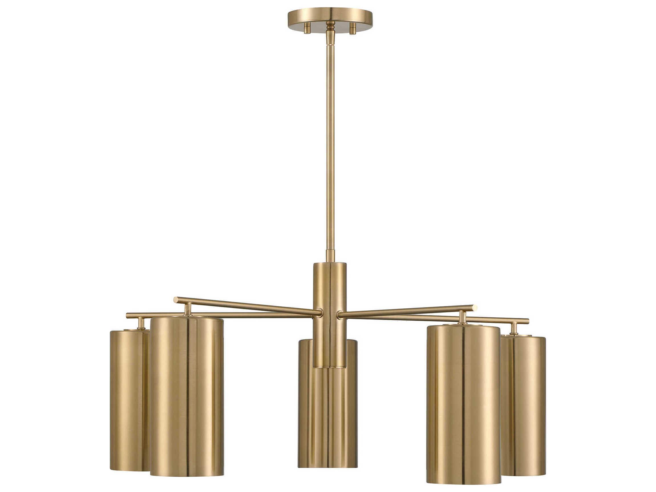 Savoy House Lio 5-Light Noble Brass Chandelier