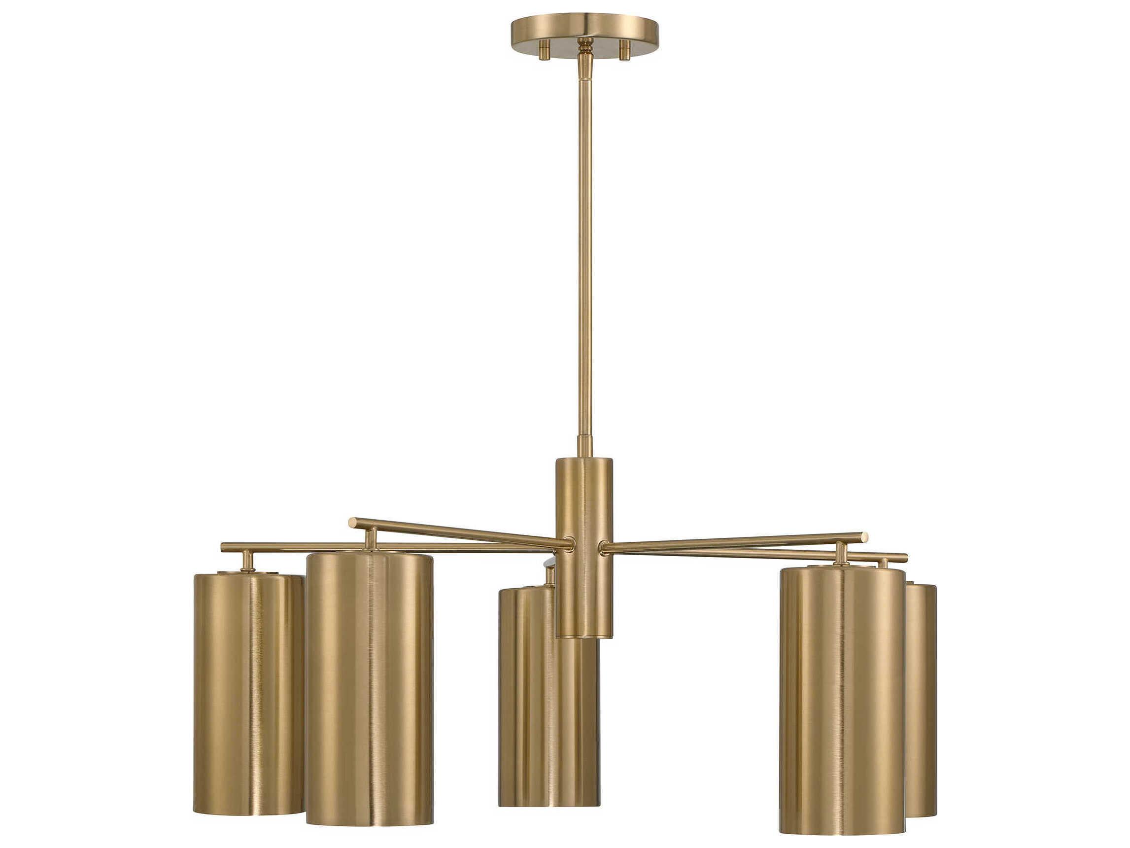 Savoy House Lio 5-Light Noble Brass Chandelier