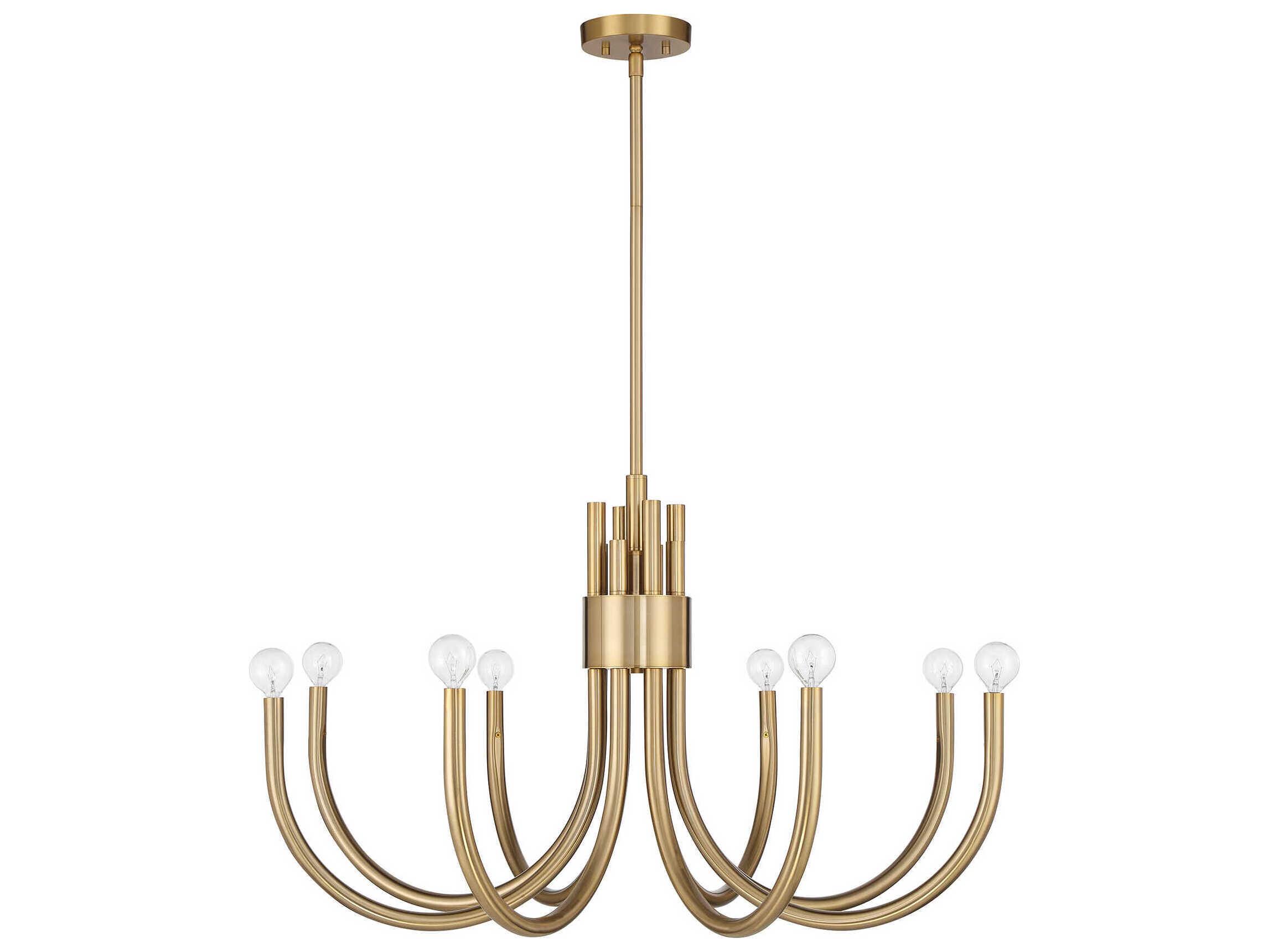 Savoy House Sorrento 8-Light Noble Brass Chandelier