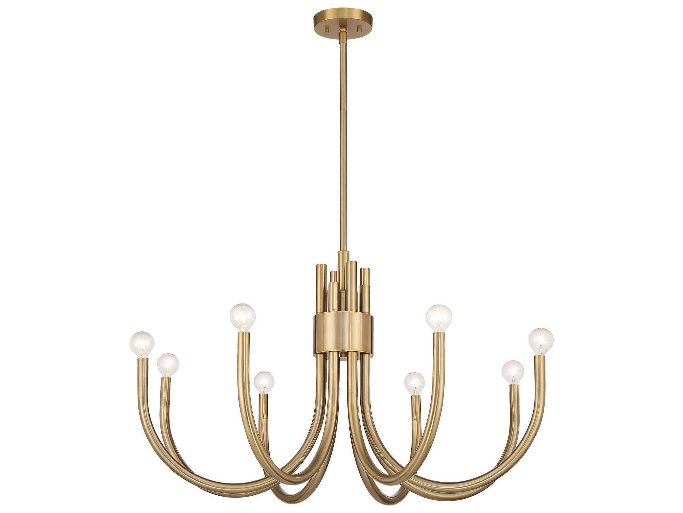Savoy House Sorrento 8-Light Noble Brass Chandelier