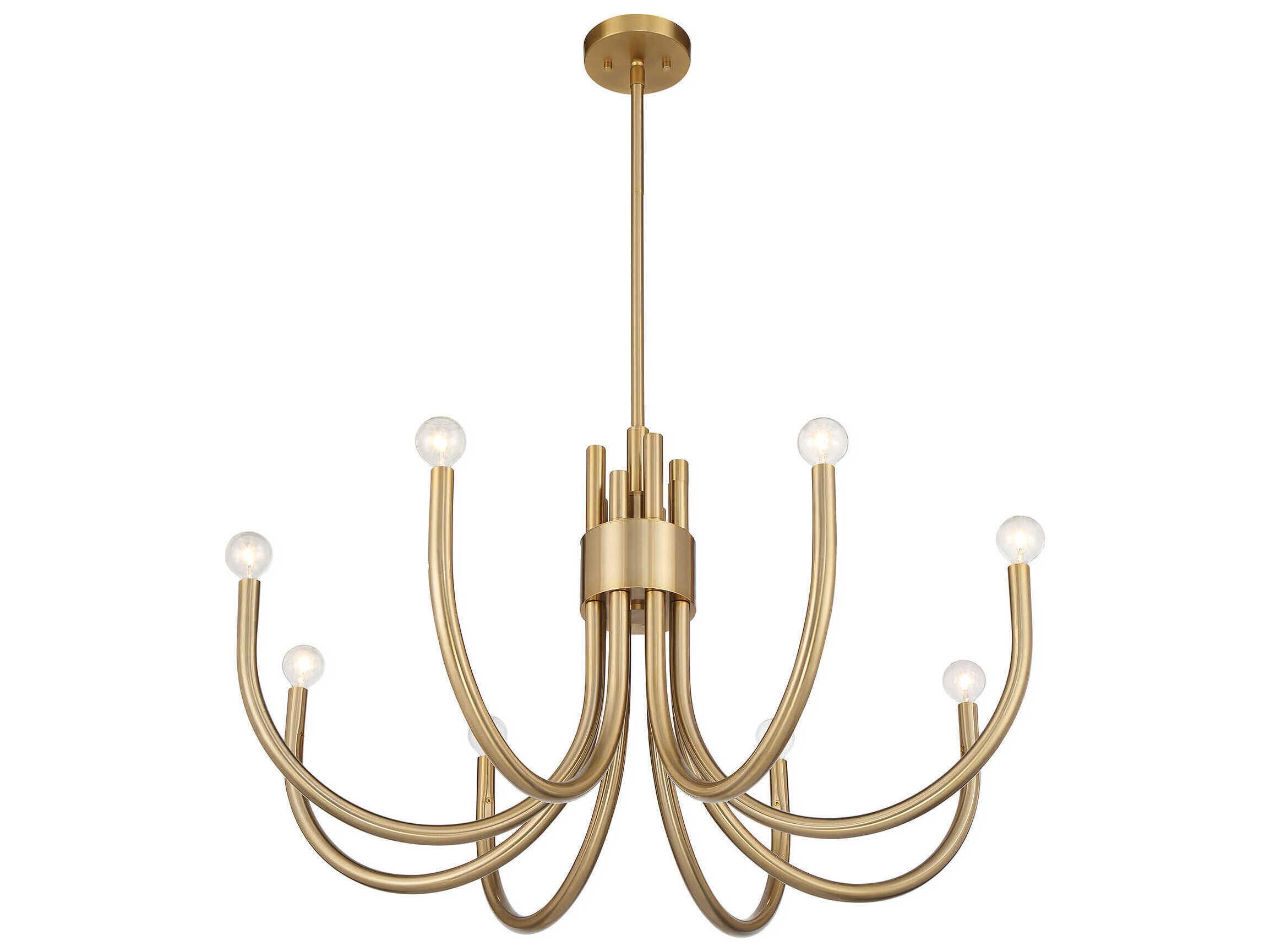 Savoy House Sorrento 8-Light Noble Brass Chandelier