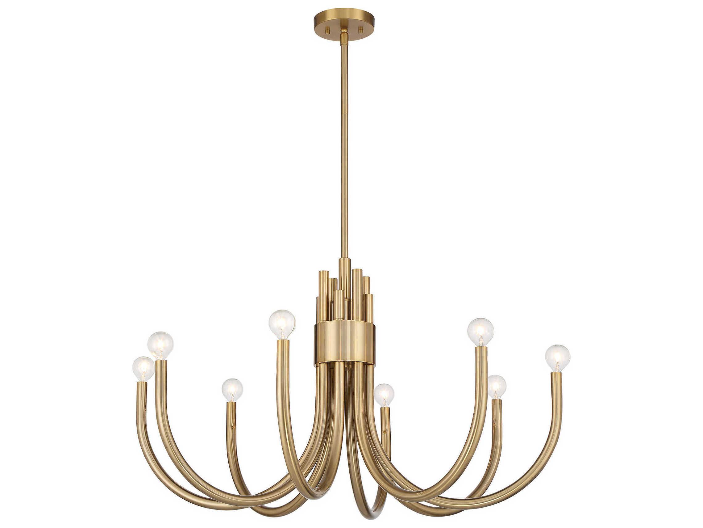 Savoy House Sorrento 8-Light Noble Brass Chandelier