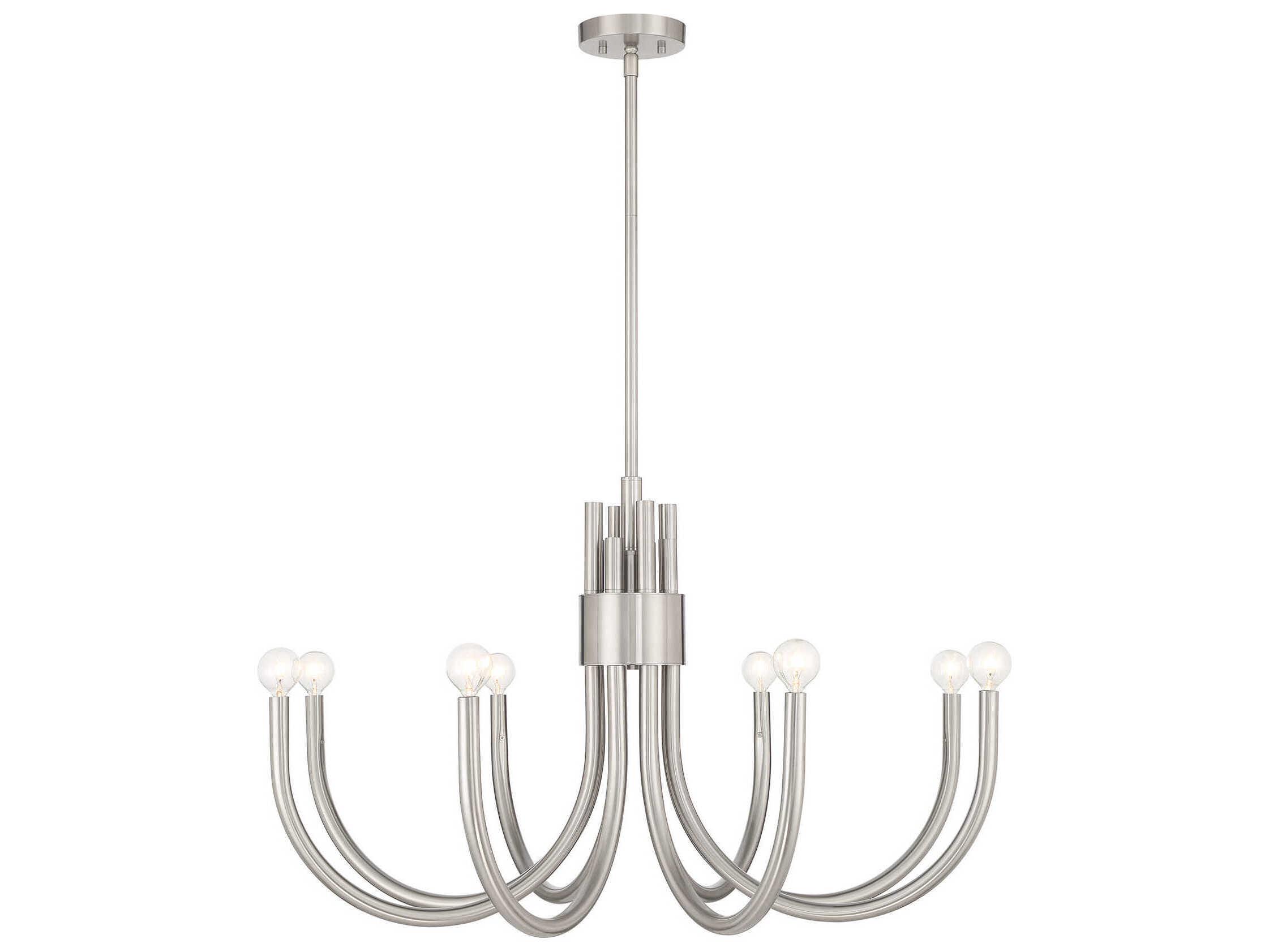 Savoy House Sorrento 8-Light Satin Nickel Chandelier