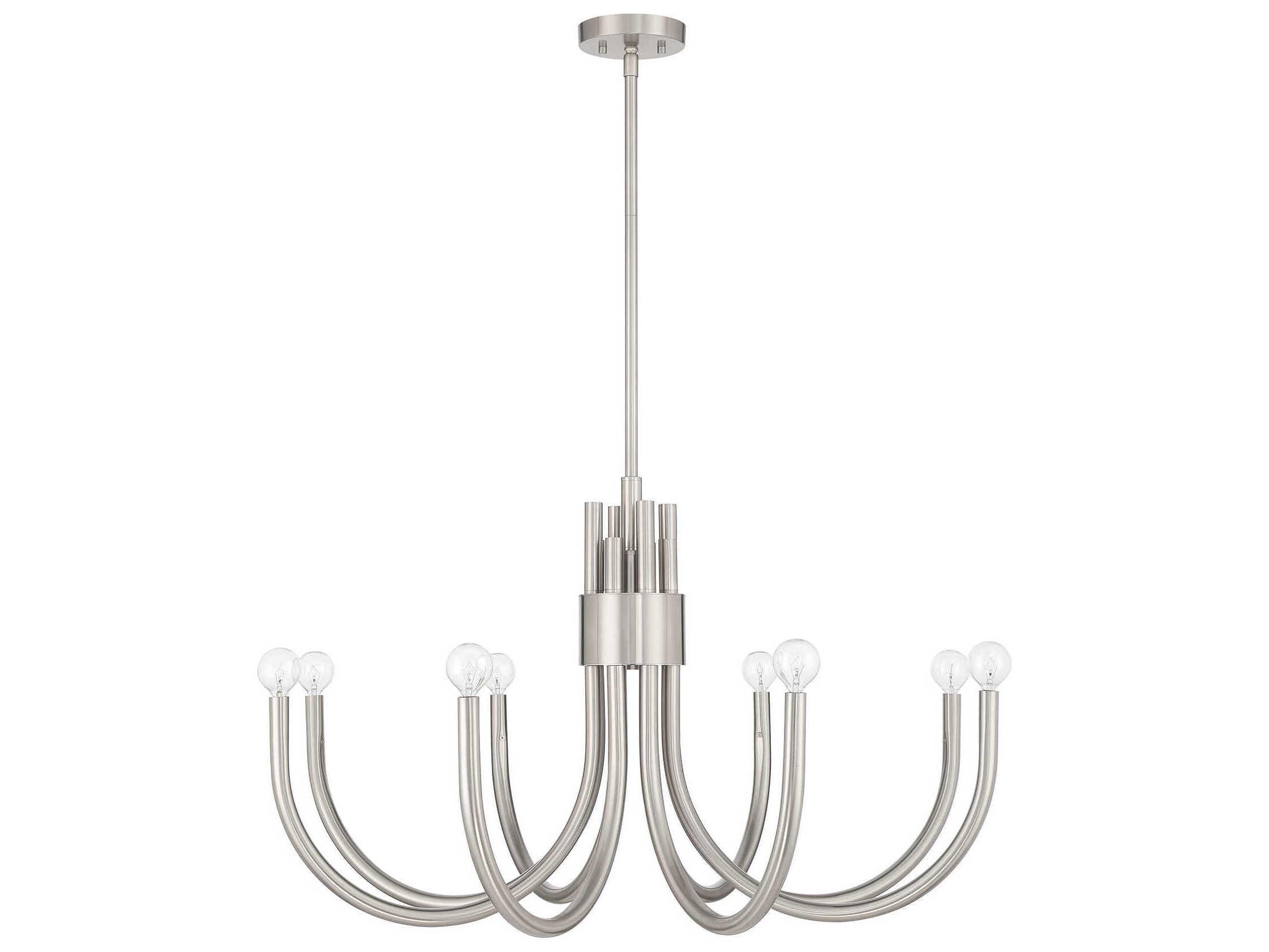 Savoy House Sorrento 8-Light Satin Nickel Chandelier