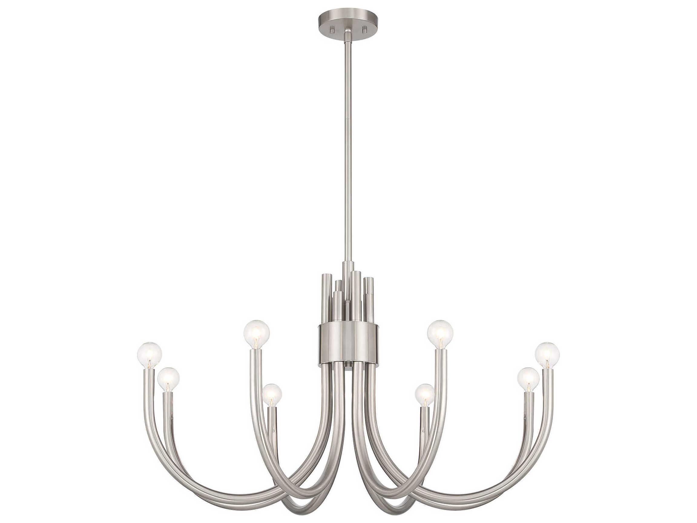 Savoy House Sorrento 8-Light Satin Nickel Chandelier