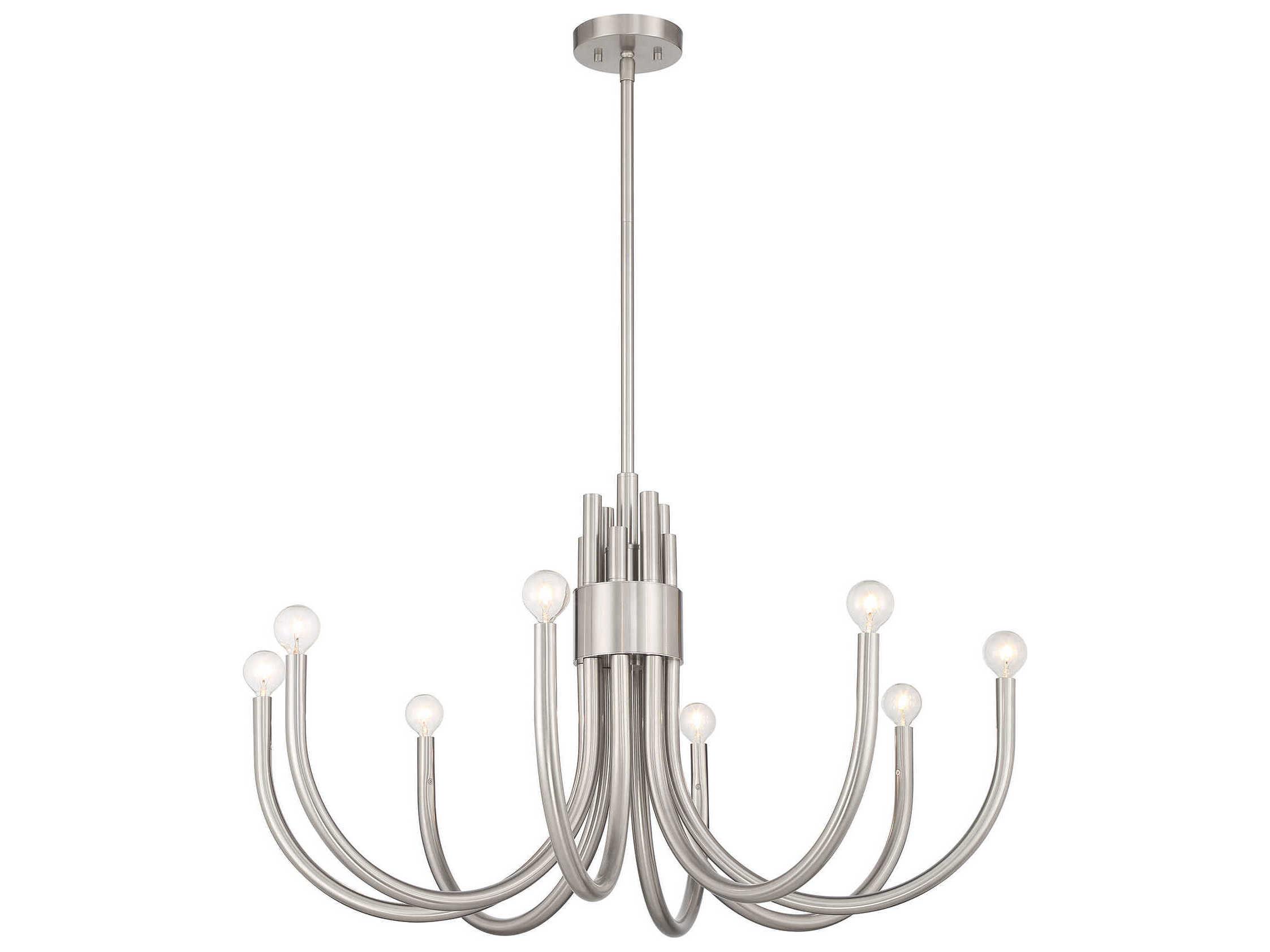 Savoy House Sorrento 8-Light Satin Nickel Chandelier