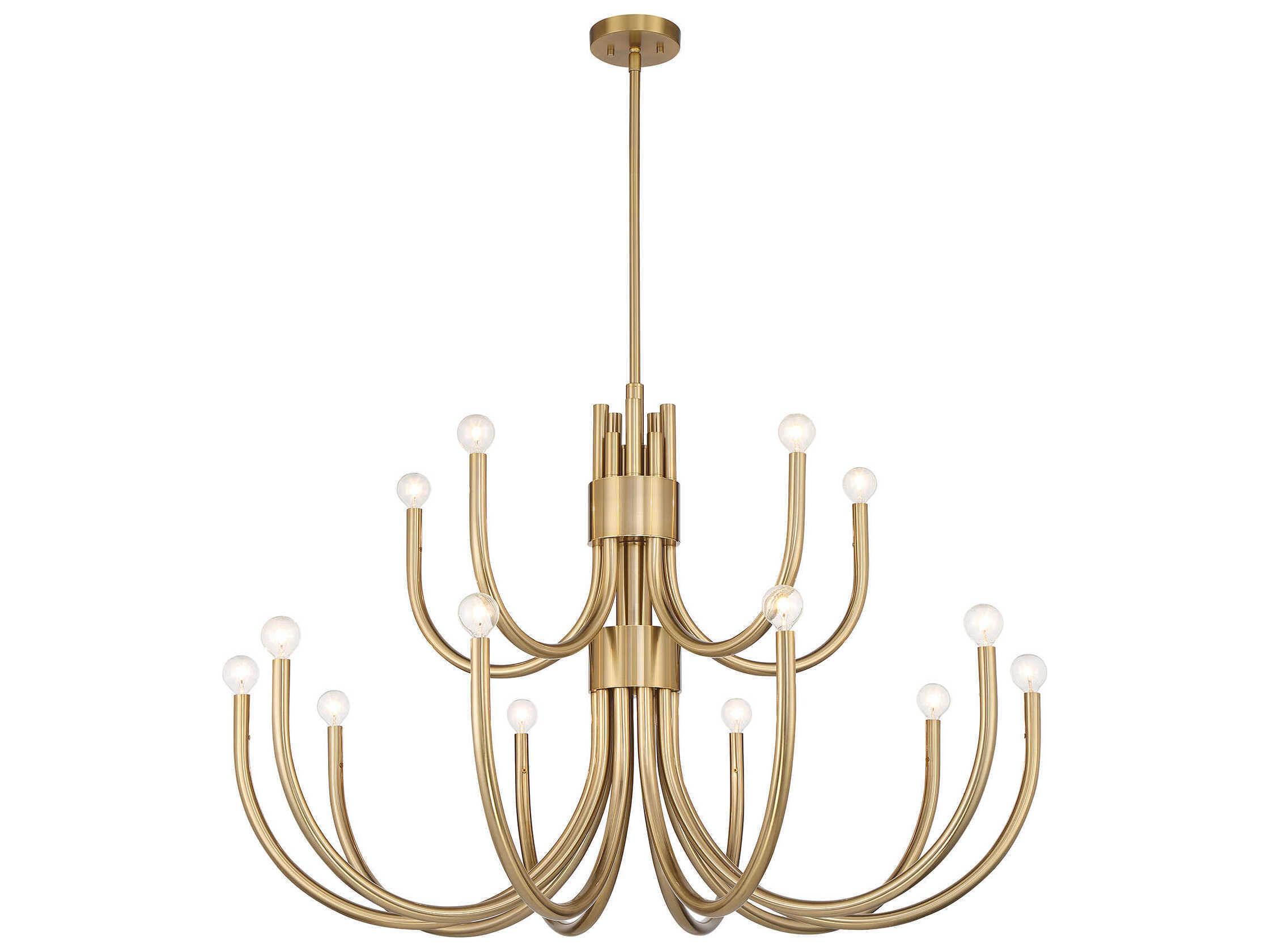Savoy House Sorrento 15-Light Noble Brass Chandelier