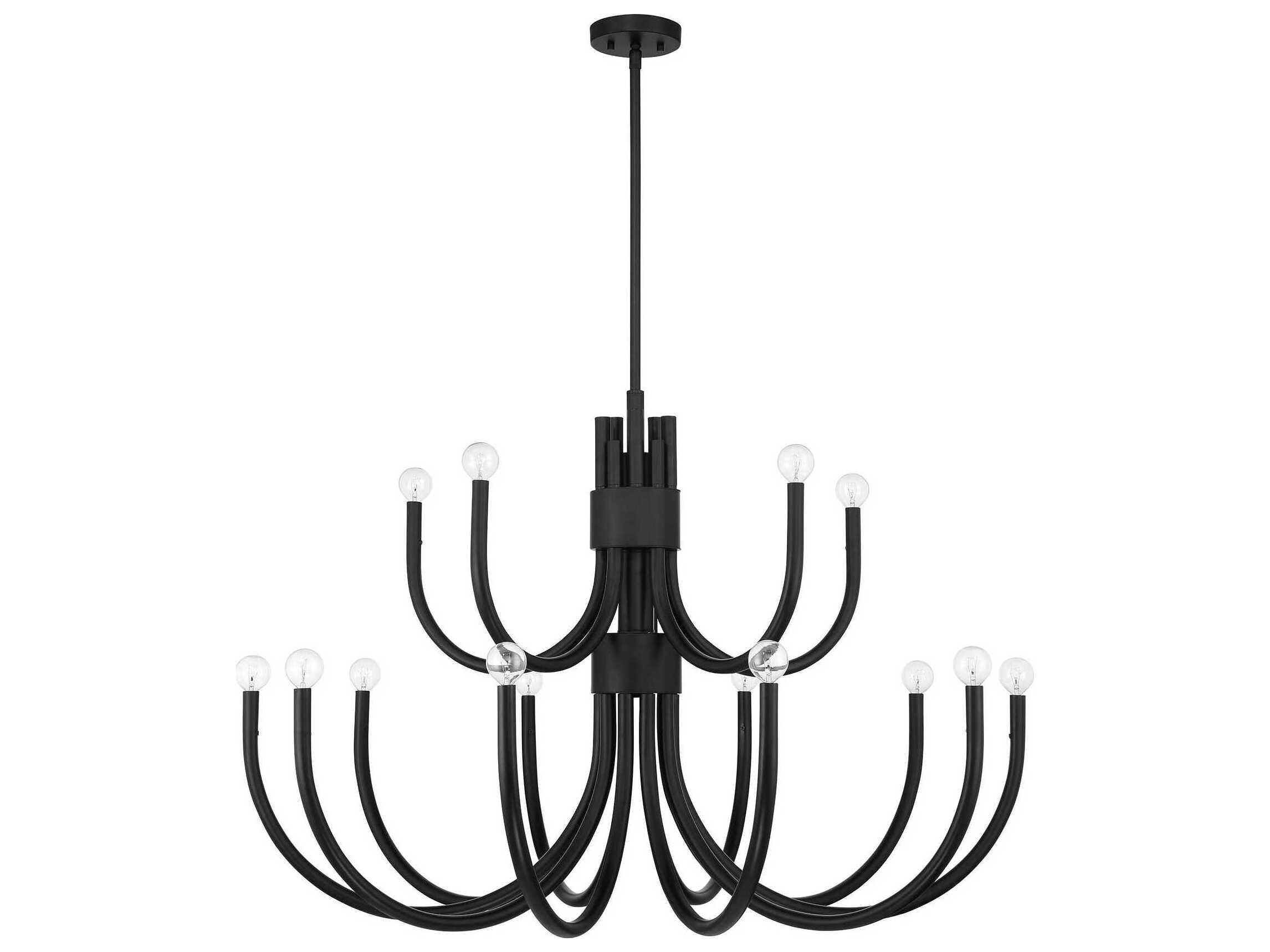 Savoy House Sorrento 15-Light Matte Black Chandelier