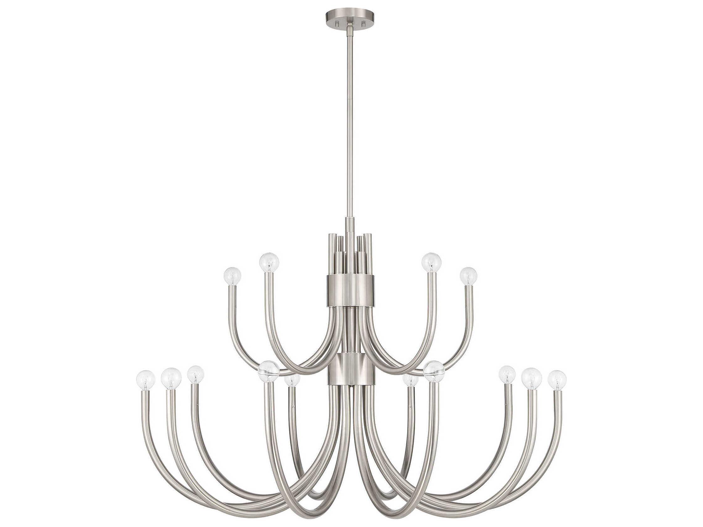 Savoy House Sorrento 15-Light Satin Nickel Chandelier