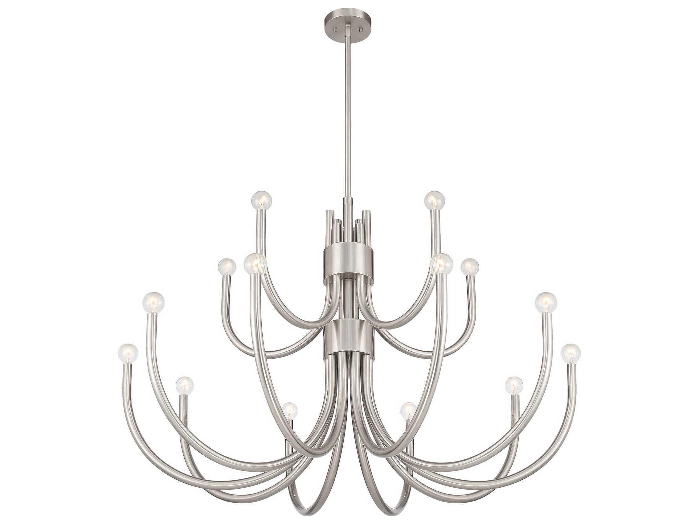 Savoy House Sorrento 15-Light Satin Nickel Chandelier