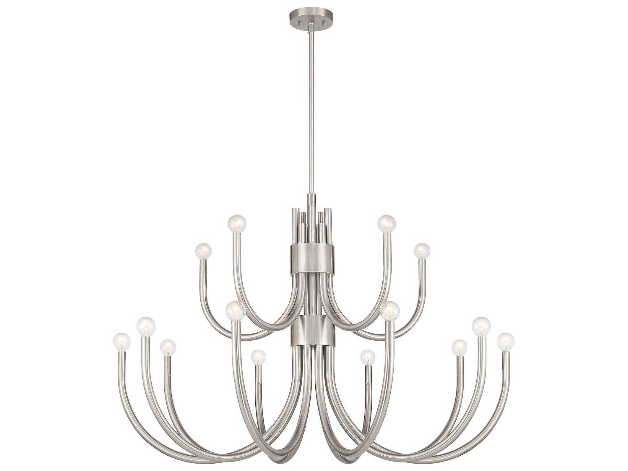 Savoy House Sorrento 15-Light Satin Nickel Chandelier
