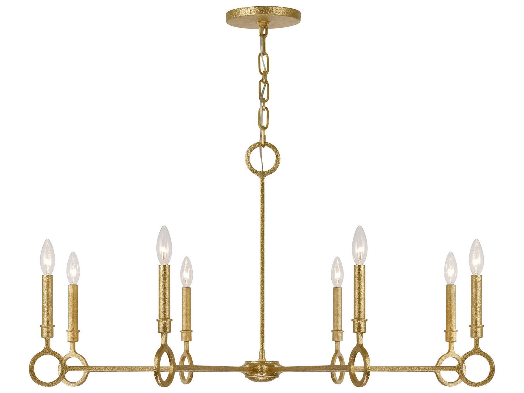 Savoy House Noah 8-Light Gold Armory Traditional Candelabra Chandelier