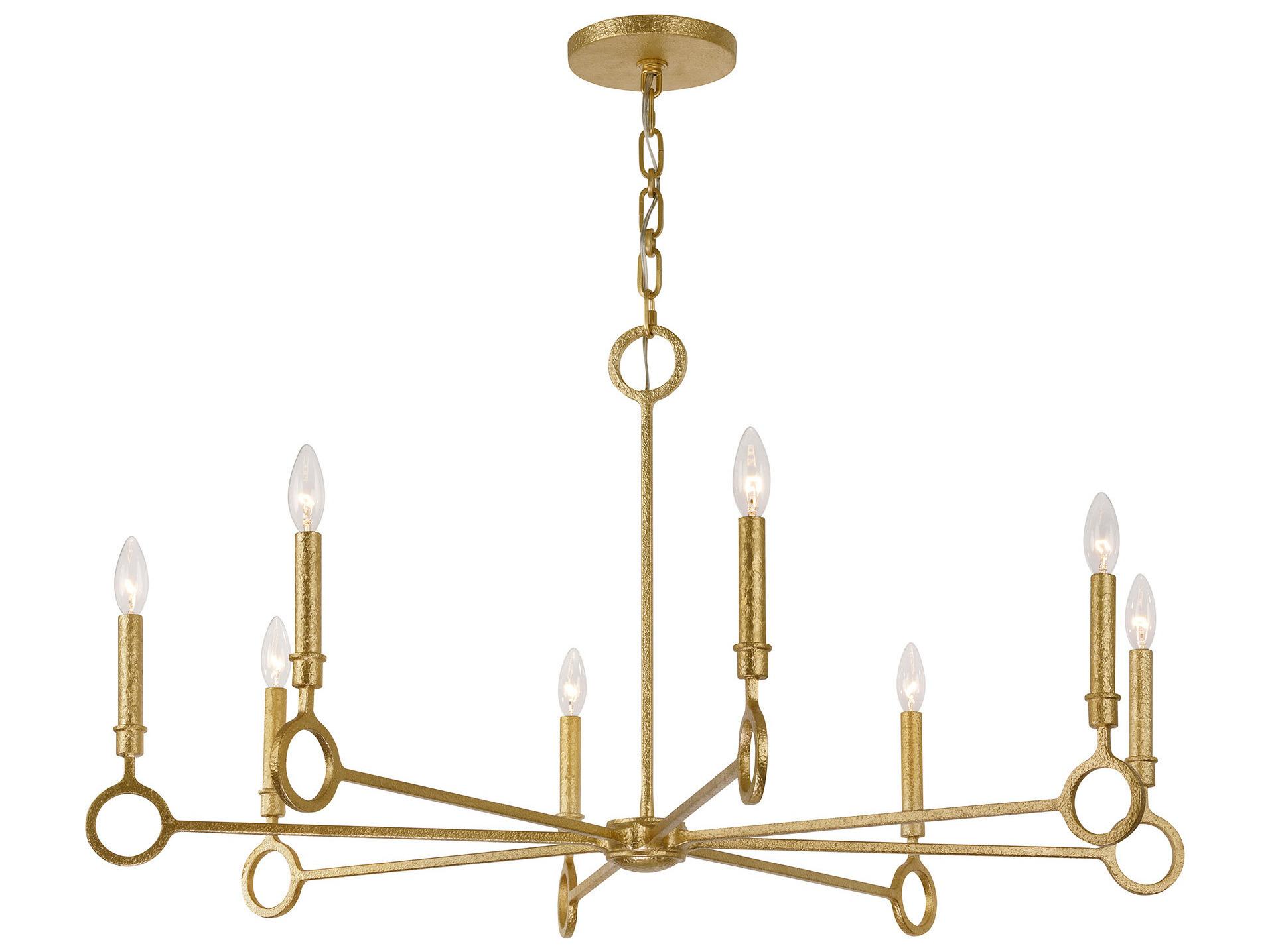 Savoy House Noah 8-Light Gold Armory Traditional Candelabra Chandelier