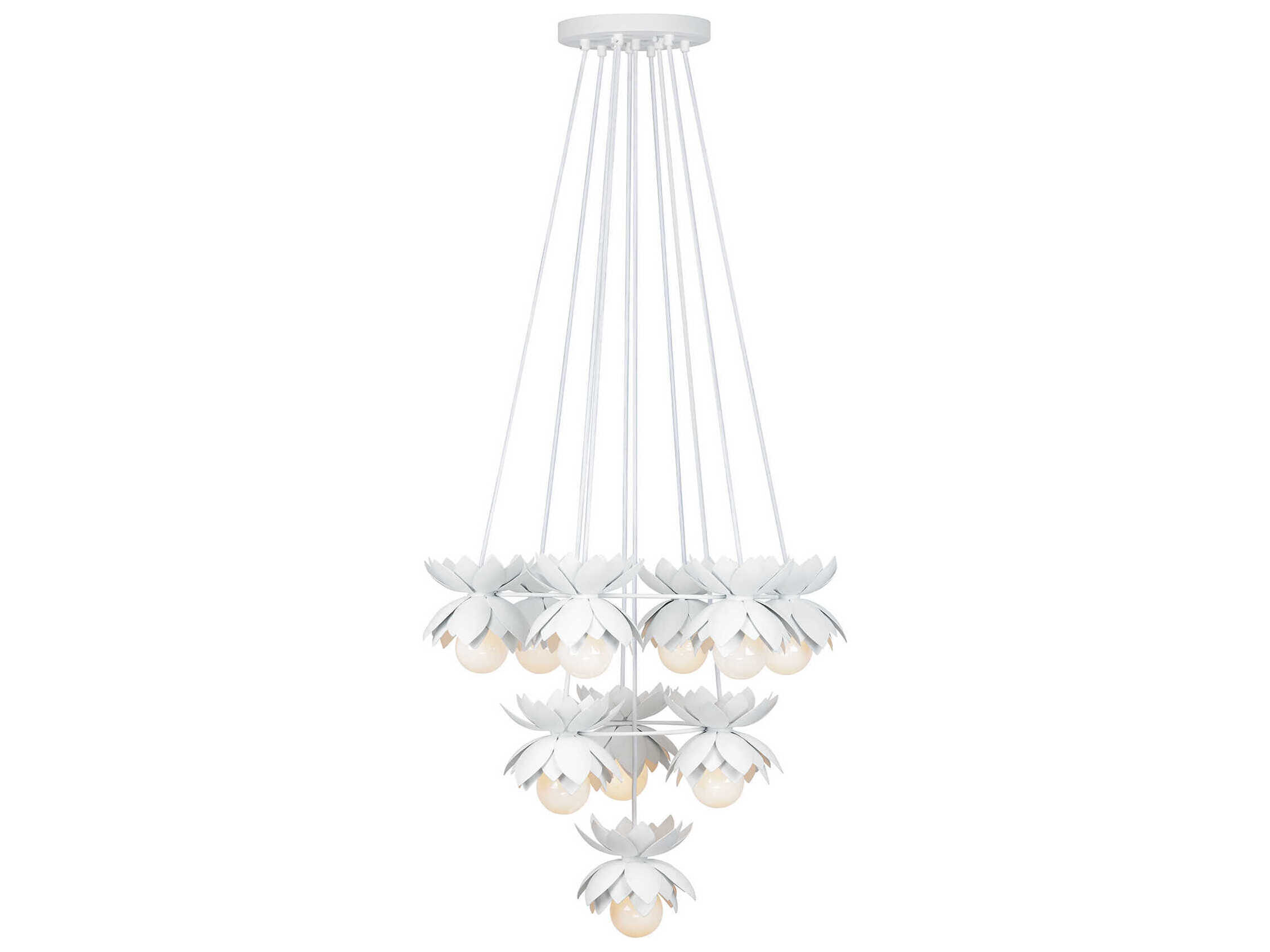 Savoy House Pacha 10-Light White Cashmere Chandelier