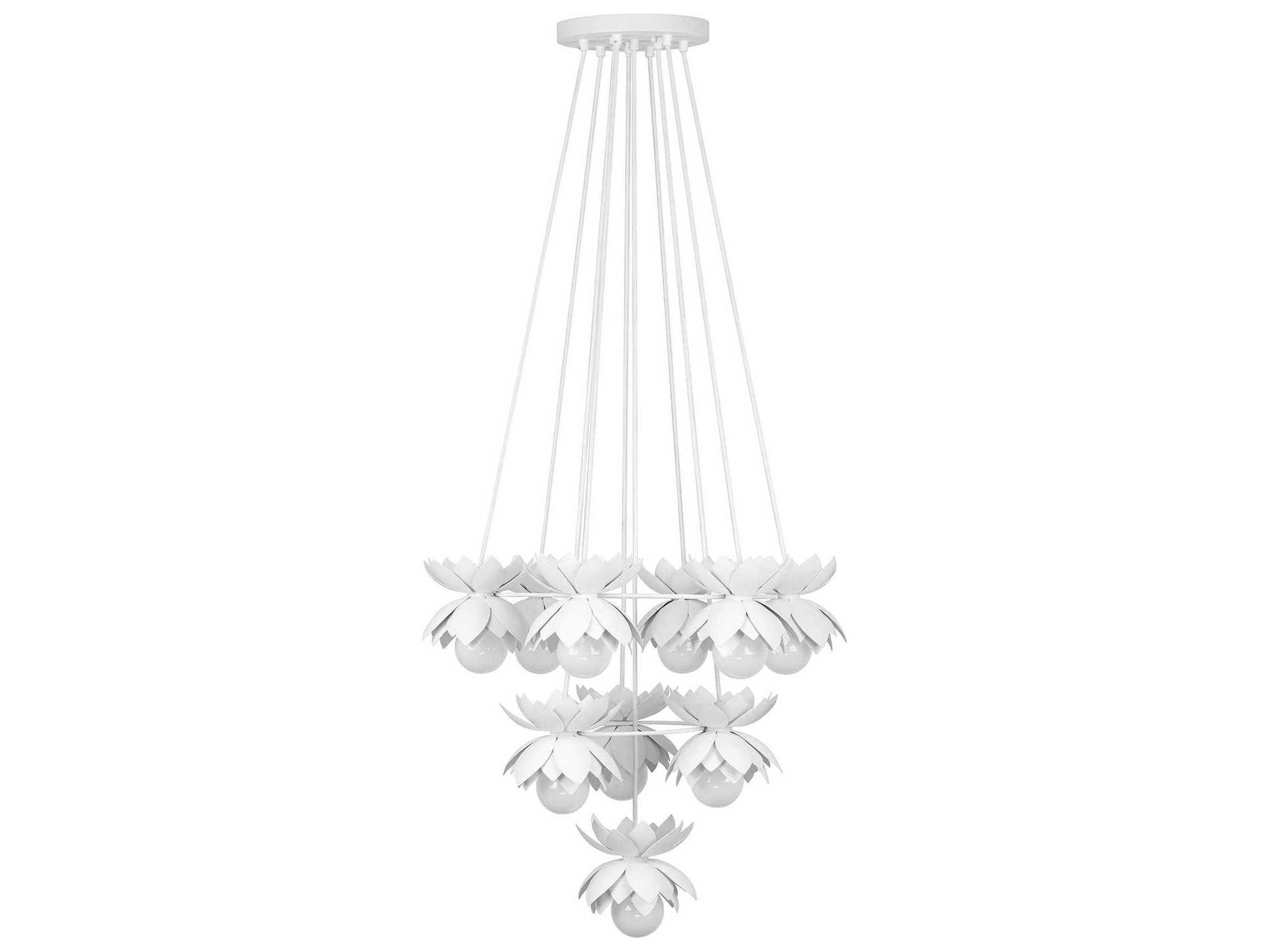 Savoy House Pacha 10-Light White Cashmere Chandelier