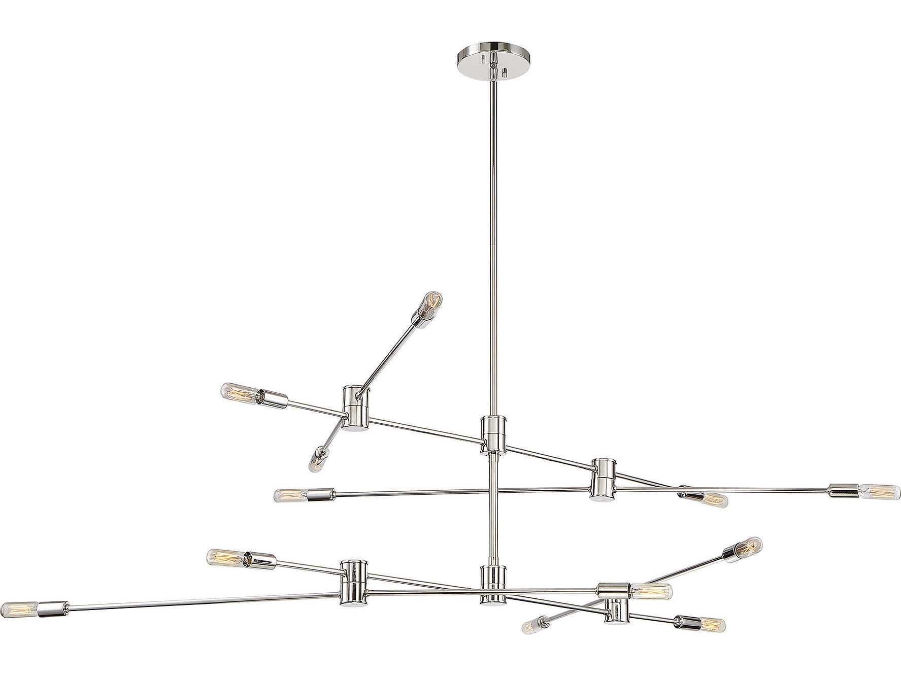 Savoy House Lyrique 12-Light Polished Nickel Pendant