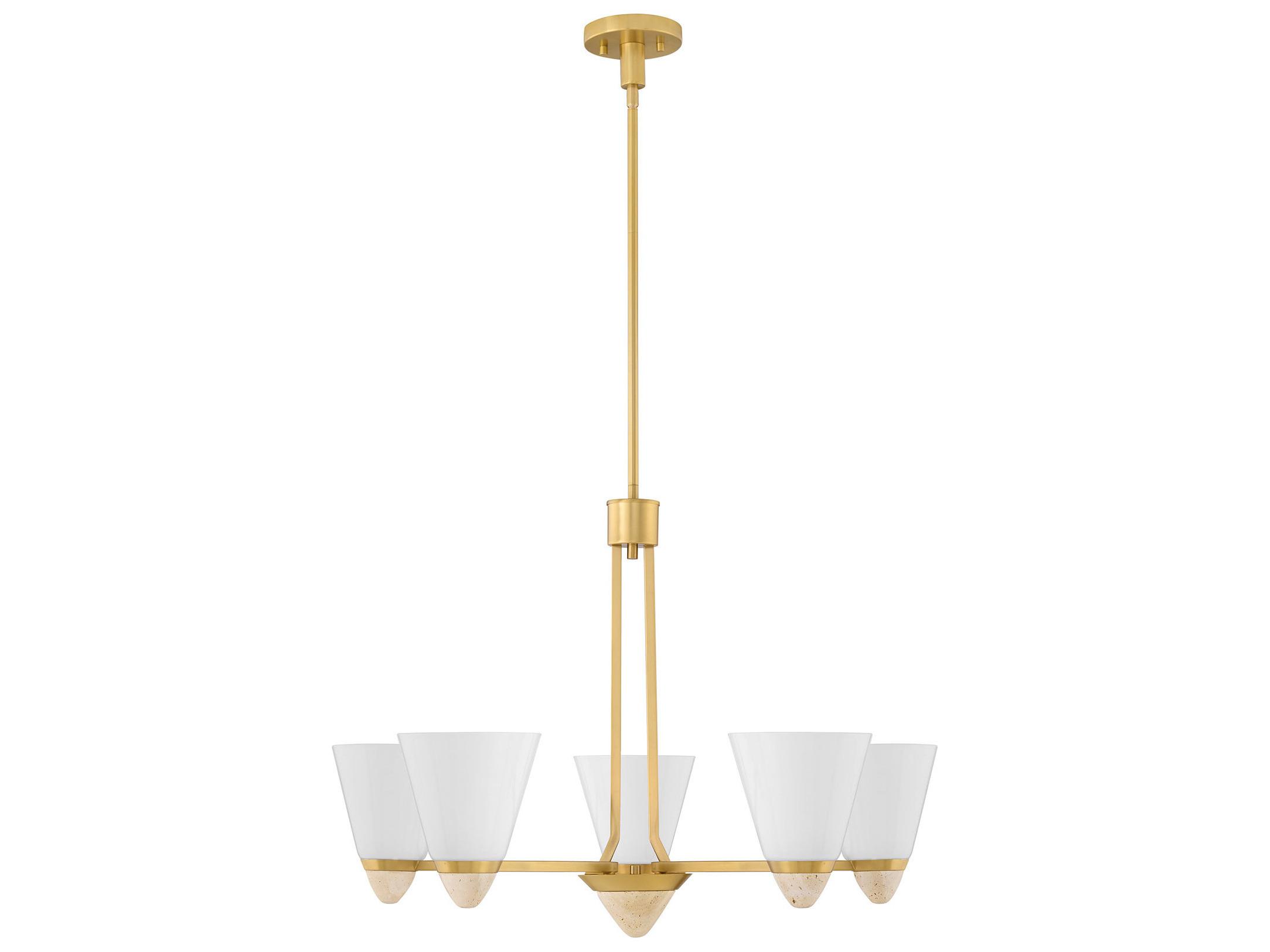 Savoy House Kohlman 5-Light Warm Brass Chandelier