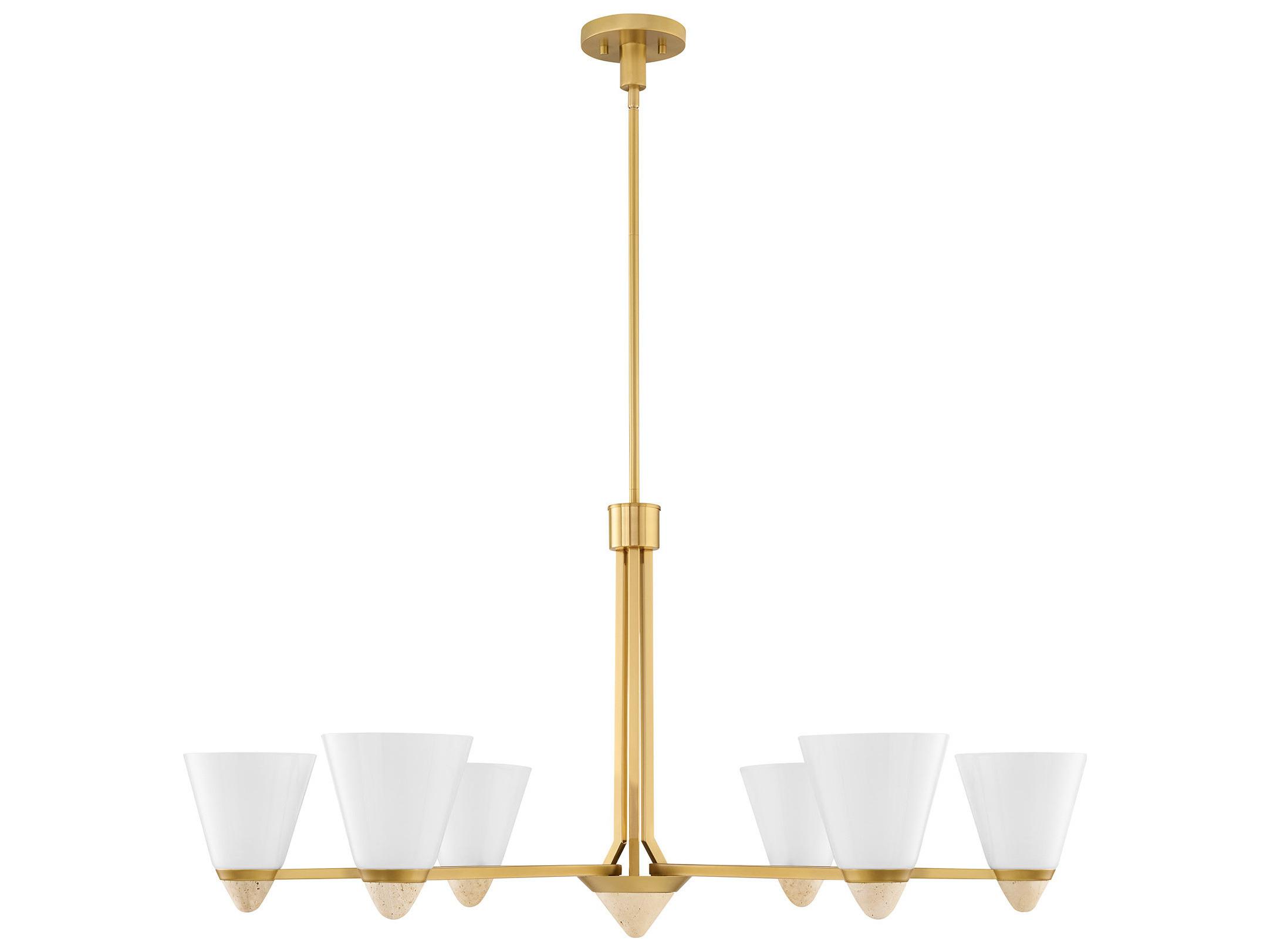 Savoy House Kohlman 6-Light Warm Brass Chandelier