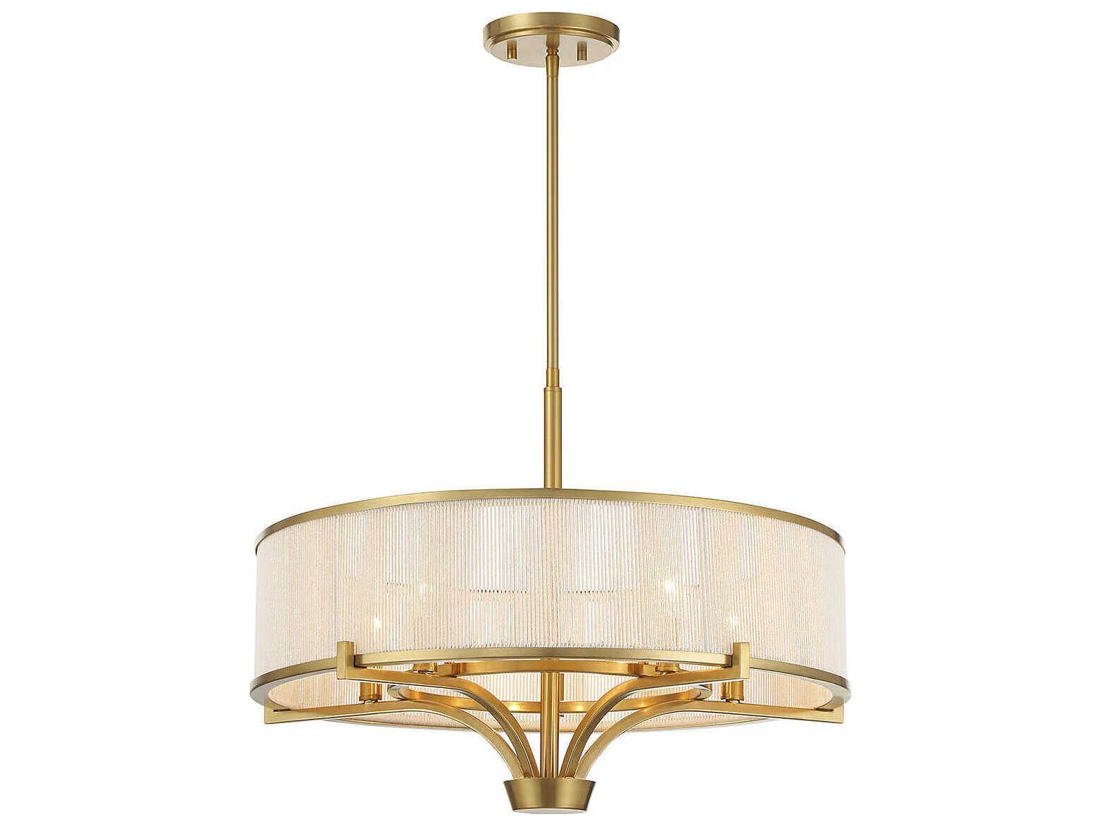 Savoy House Wynwood 5-Light Warm Brass Chandelier