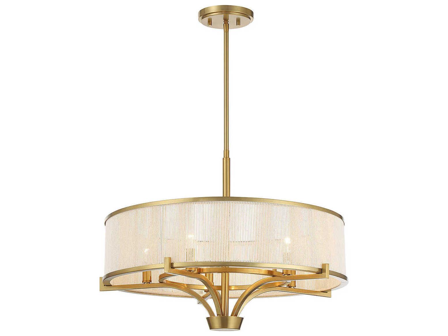 Savoy House Wynwood 5-Light Warm Brass Chandelier