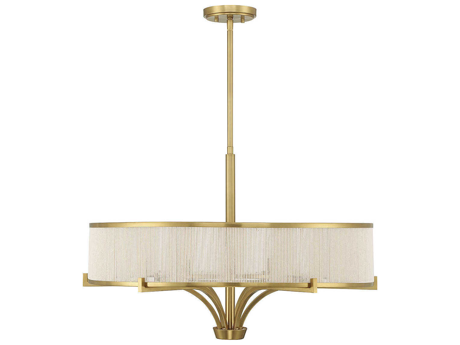 Savoy House Wynwood 6-Light Warm Brass Chandelier