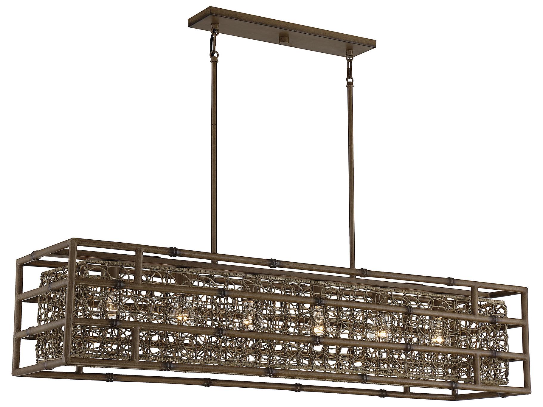 Savoy House Treviso 6-Light Grapevine Brown Island Pendant