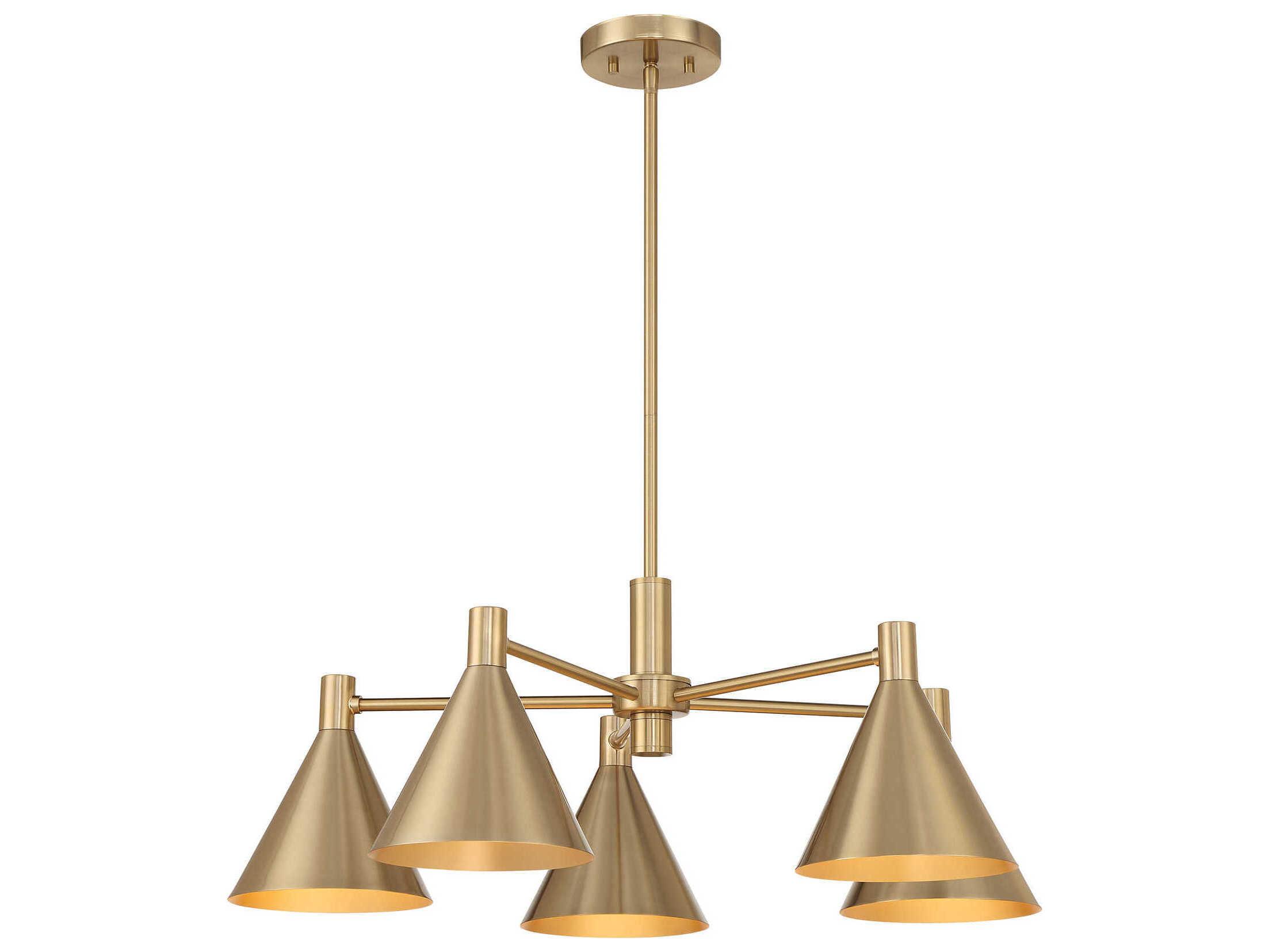 Savoy House Pharos 5-Light Noble Brass Chandelier