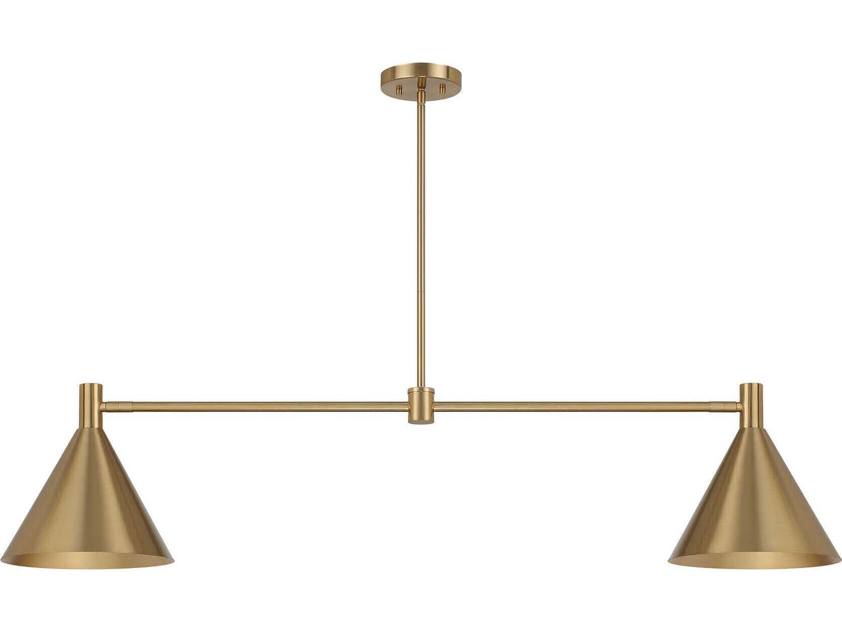 Savoy House Pharos 2-Light Noble Brass Island Pendant