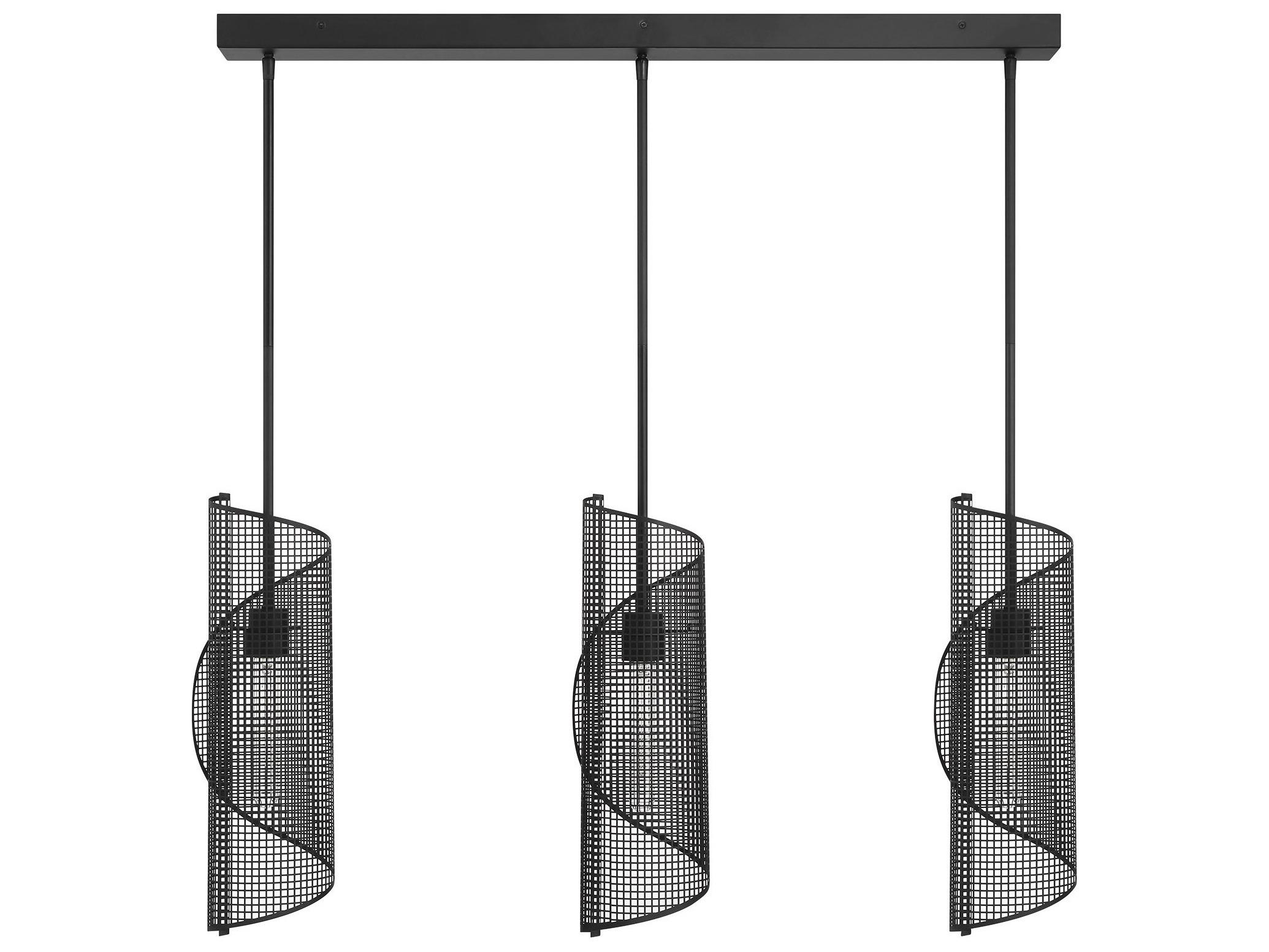 Savoy House Hillbourne 3-Light Matte Black Island Pendant