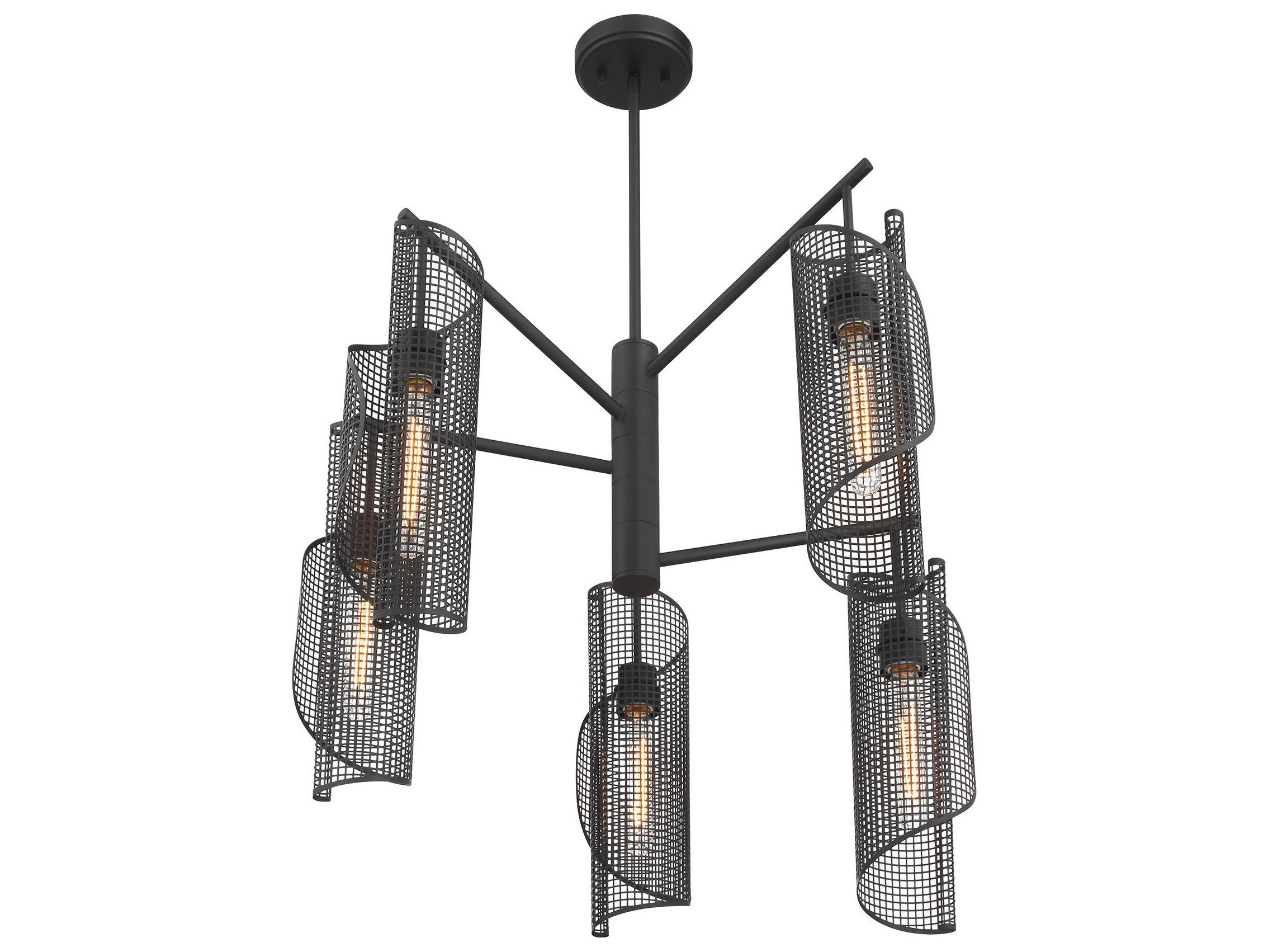 Savoy House Hillbourne 5-Light Matte Black Chandelier