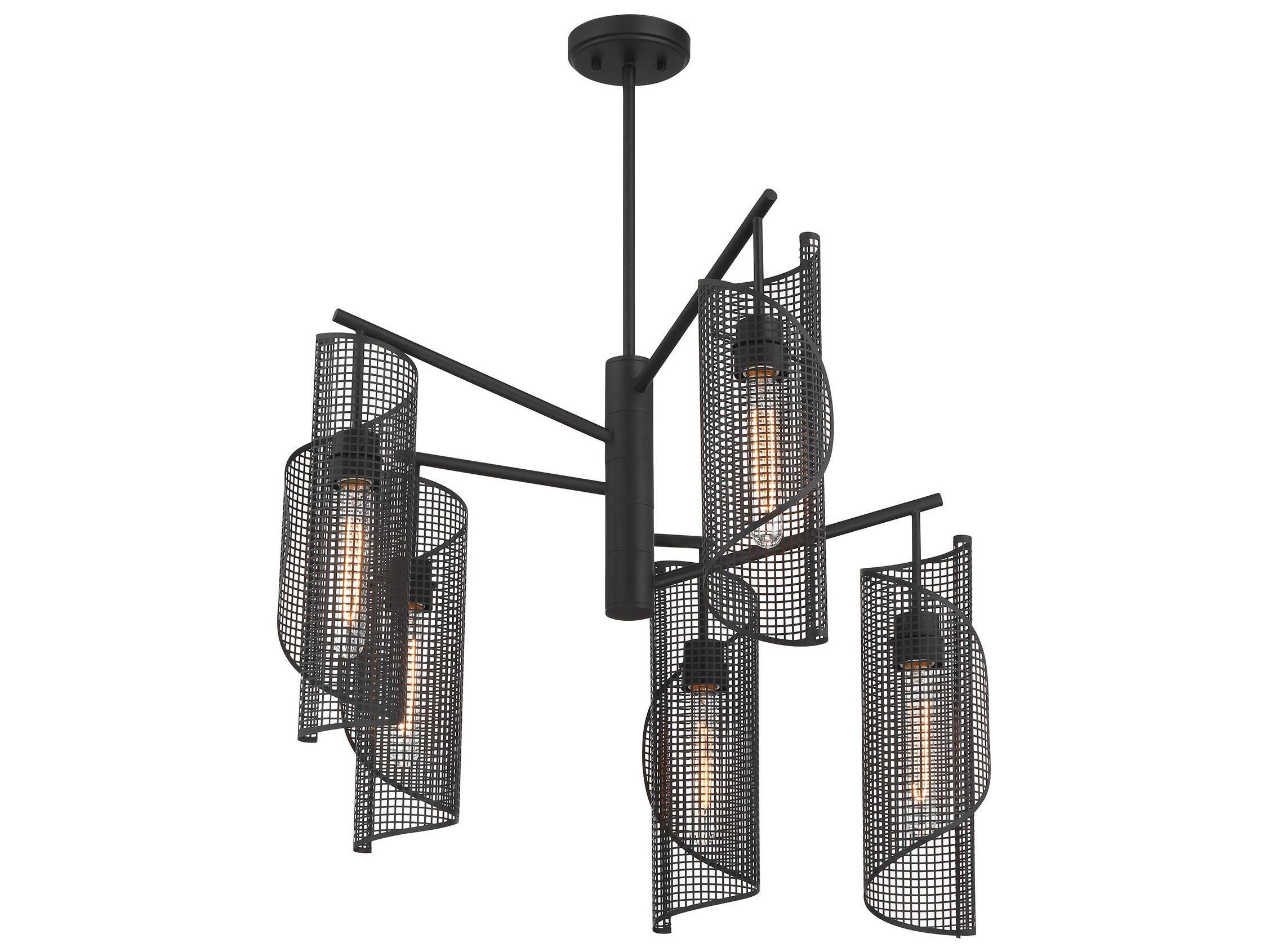 Savoy House Hillbourne 5-Light Matte Black Chandelier
