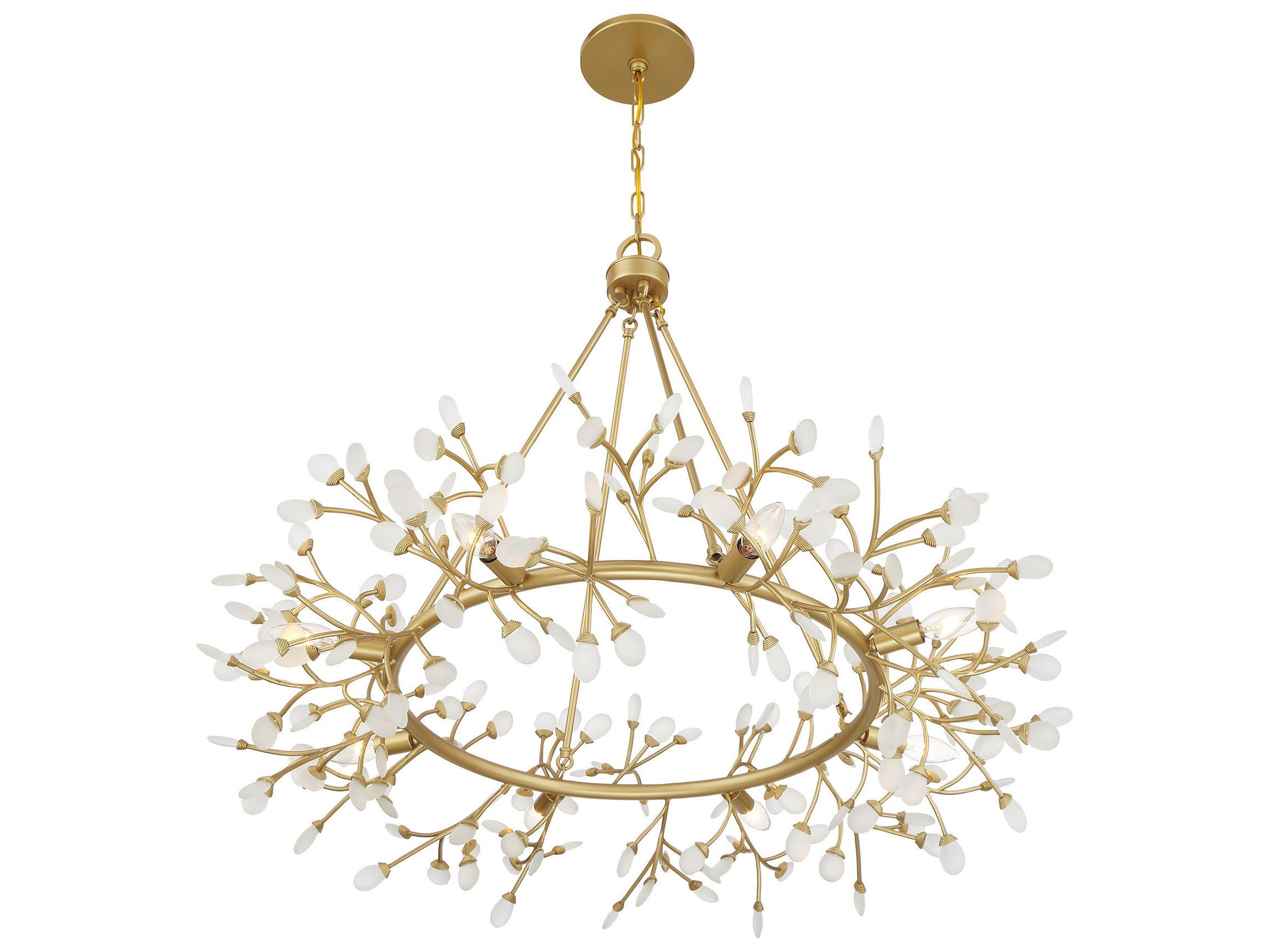 Savoy House Once 8-Light Spun Gold Chandelier
