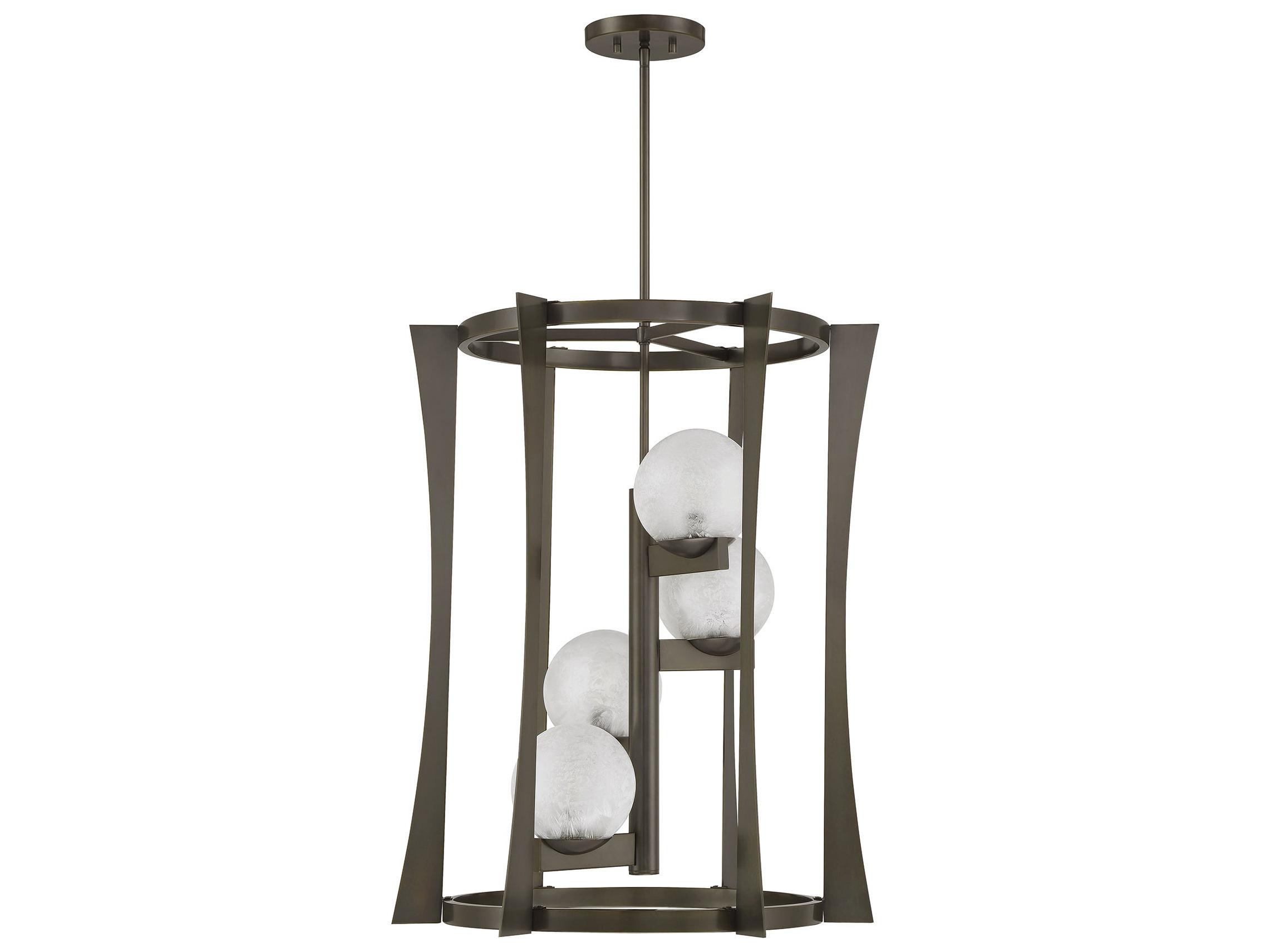 Savoy House Darien 4-Light Mediterranean Bronze Globe Tiered Pendant