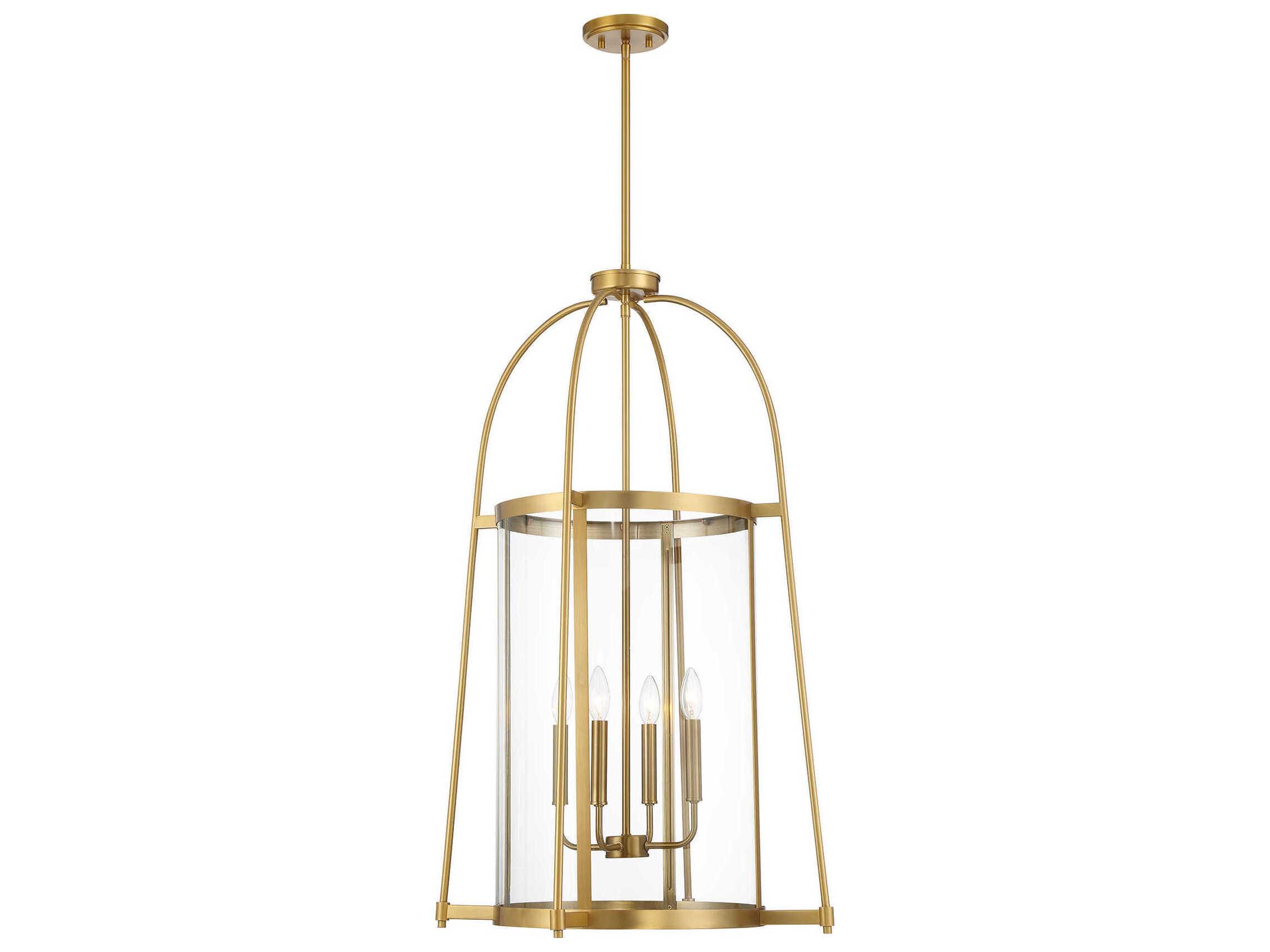 Savoy House Rosedale 4-Light Warm Brass Pendant