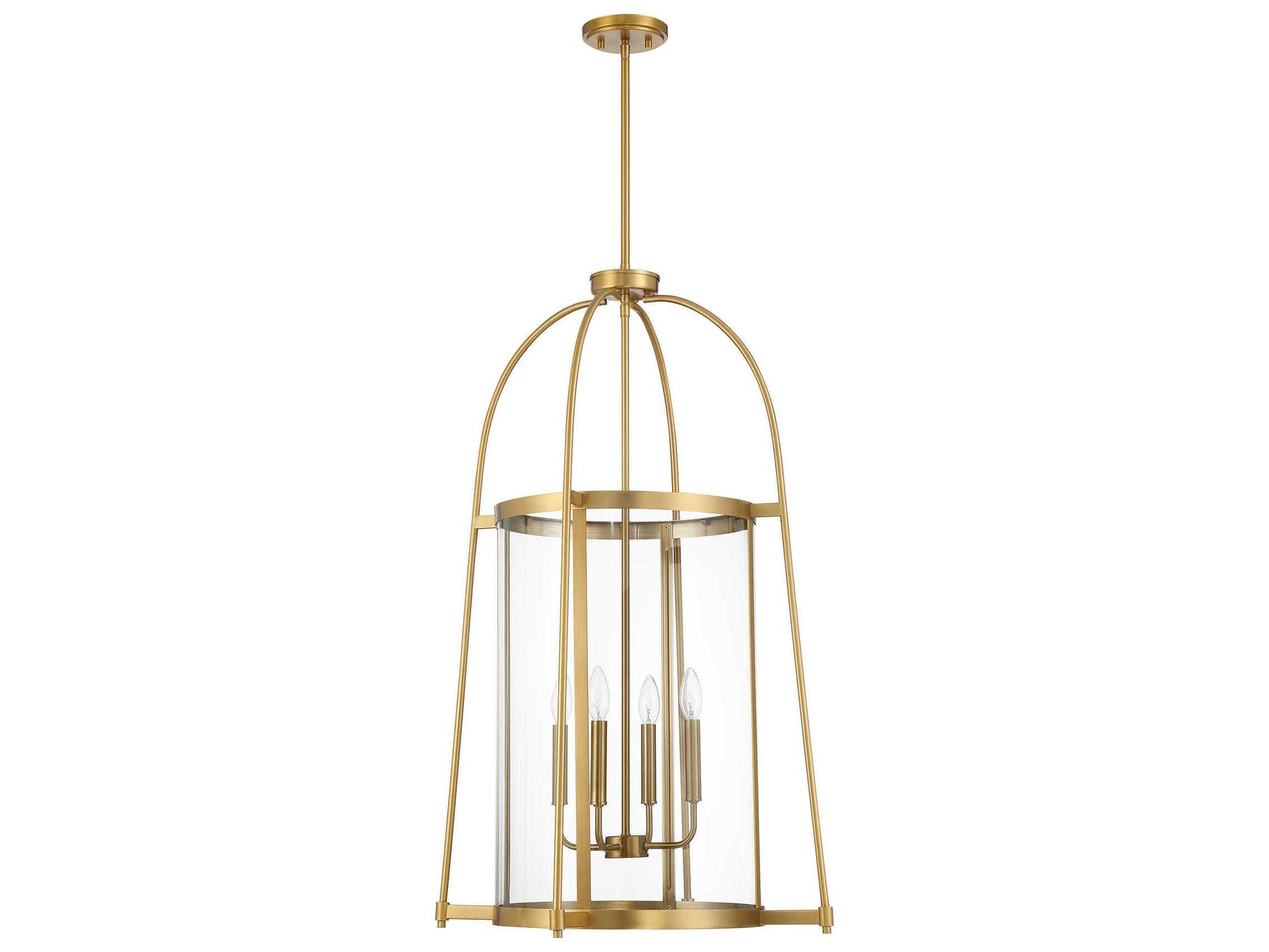 Savoy House Rosedale 4-Light Warm Brass Pendant