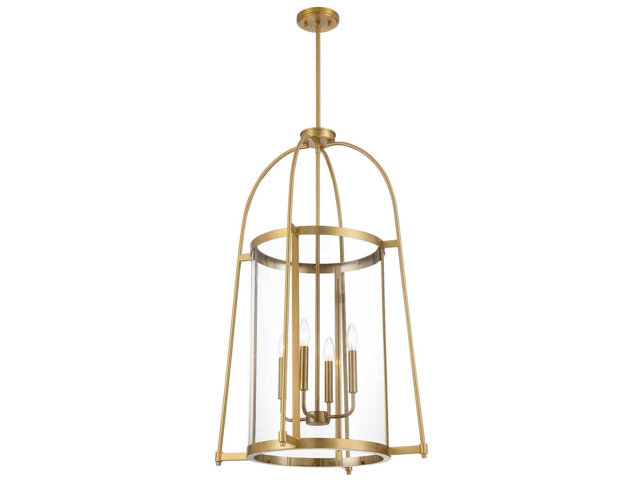 Savoy House Rosedale 4-Light Warm Brass Pendant