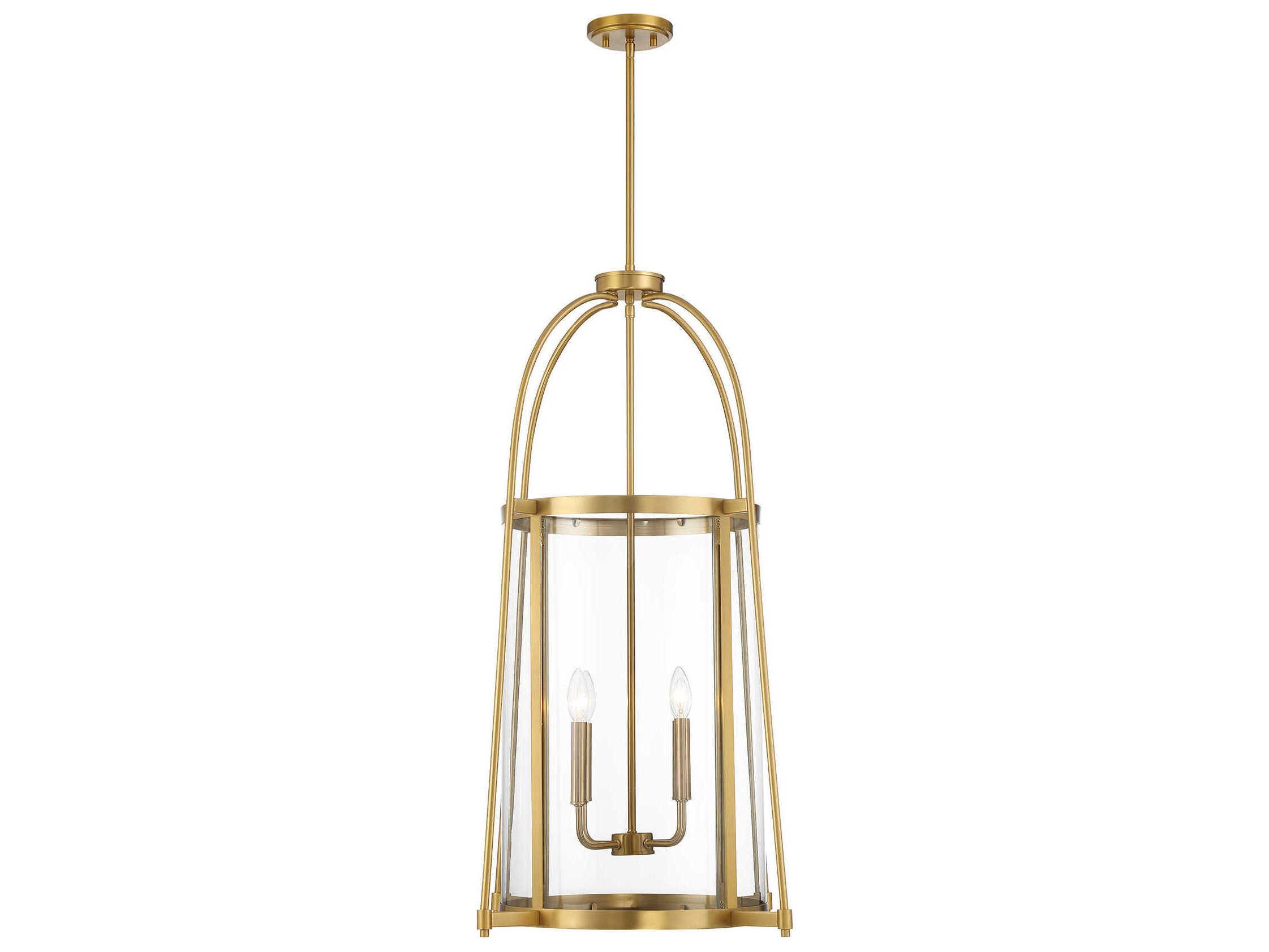 Savoy House Rosedale 4-Light Warm Brass Pendant