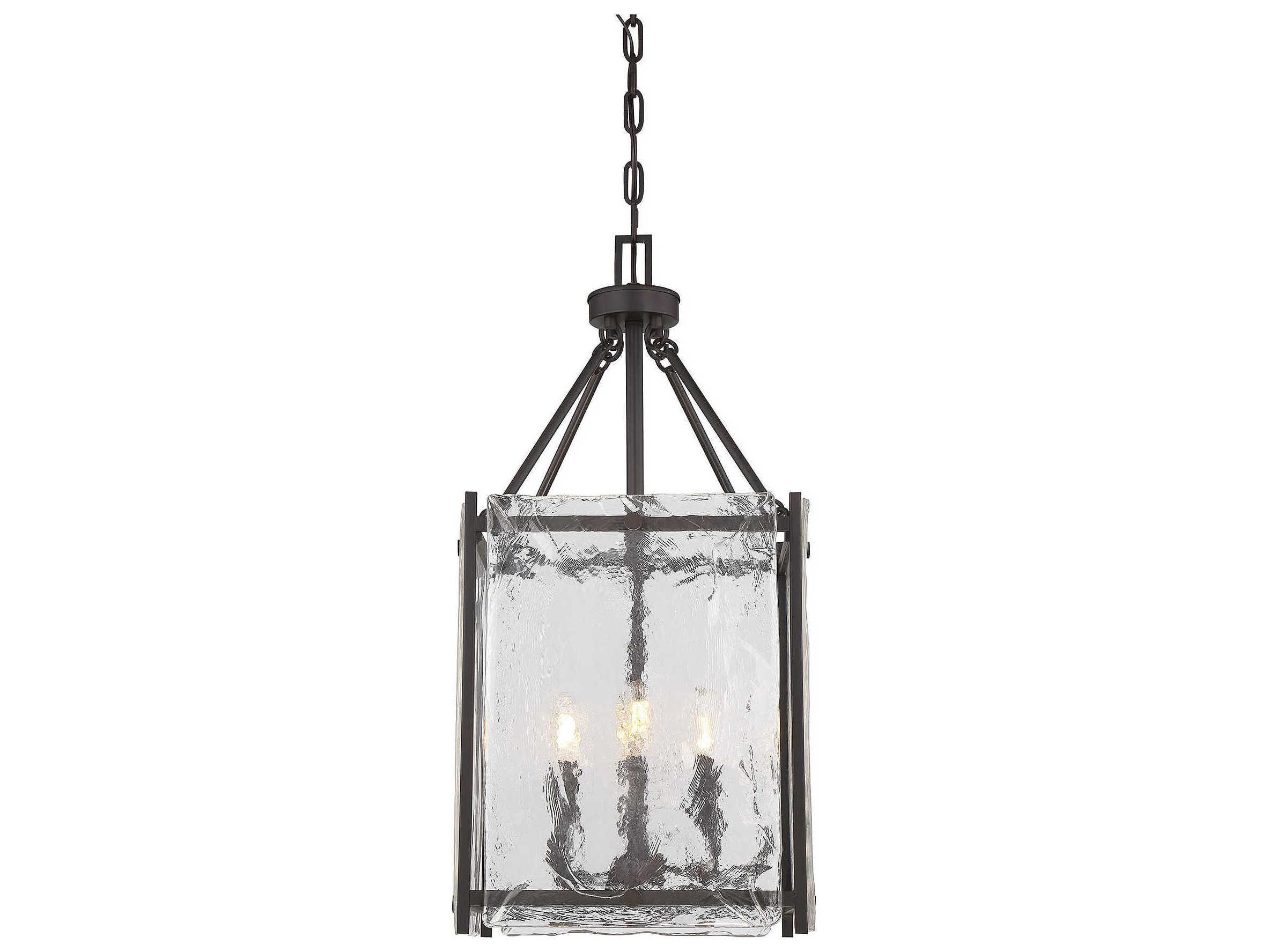 Savoy House Glenwood 4-Light English Bronze Glass Chandelier