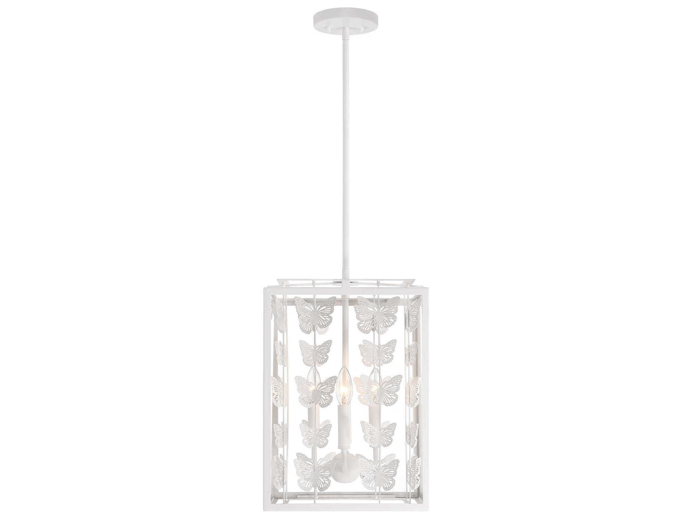 Savoy House Birch 4-Light Bisque White Mini Pendant